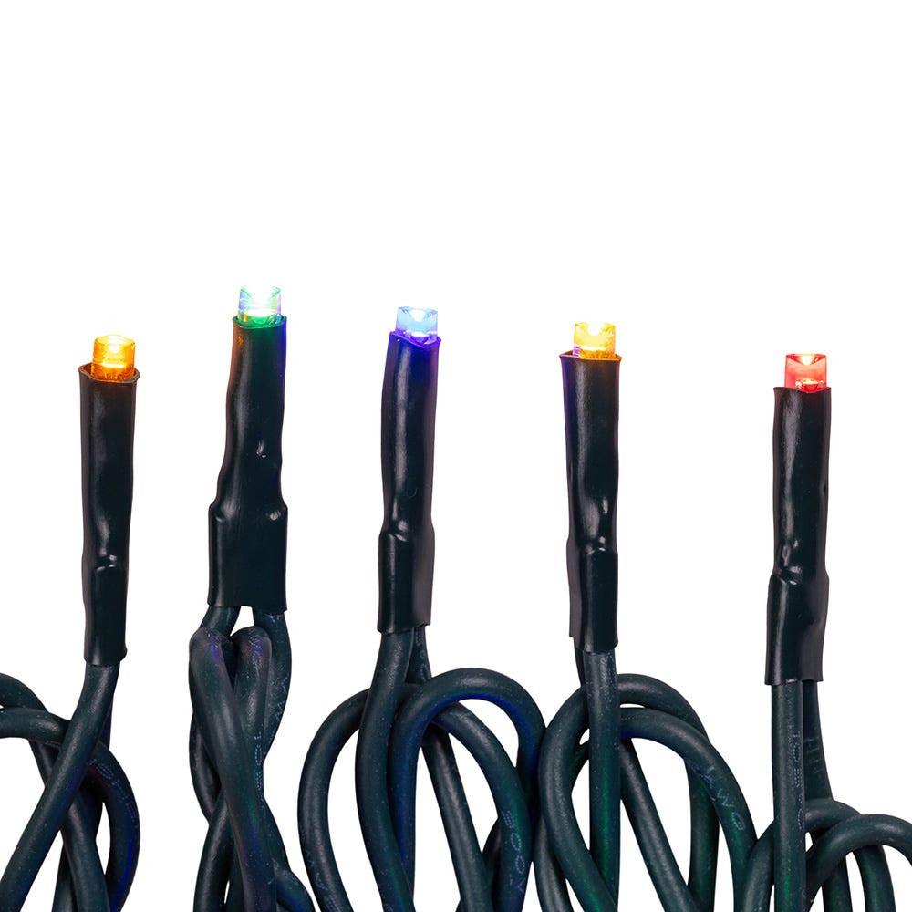 Jingle Bright 100 LED Light Set - Multicolor - Green Wire