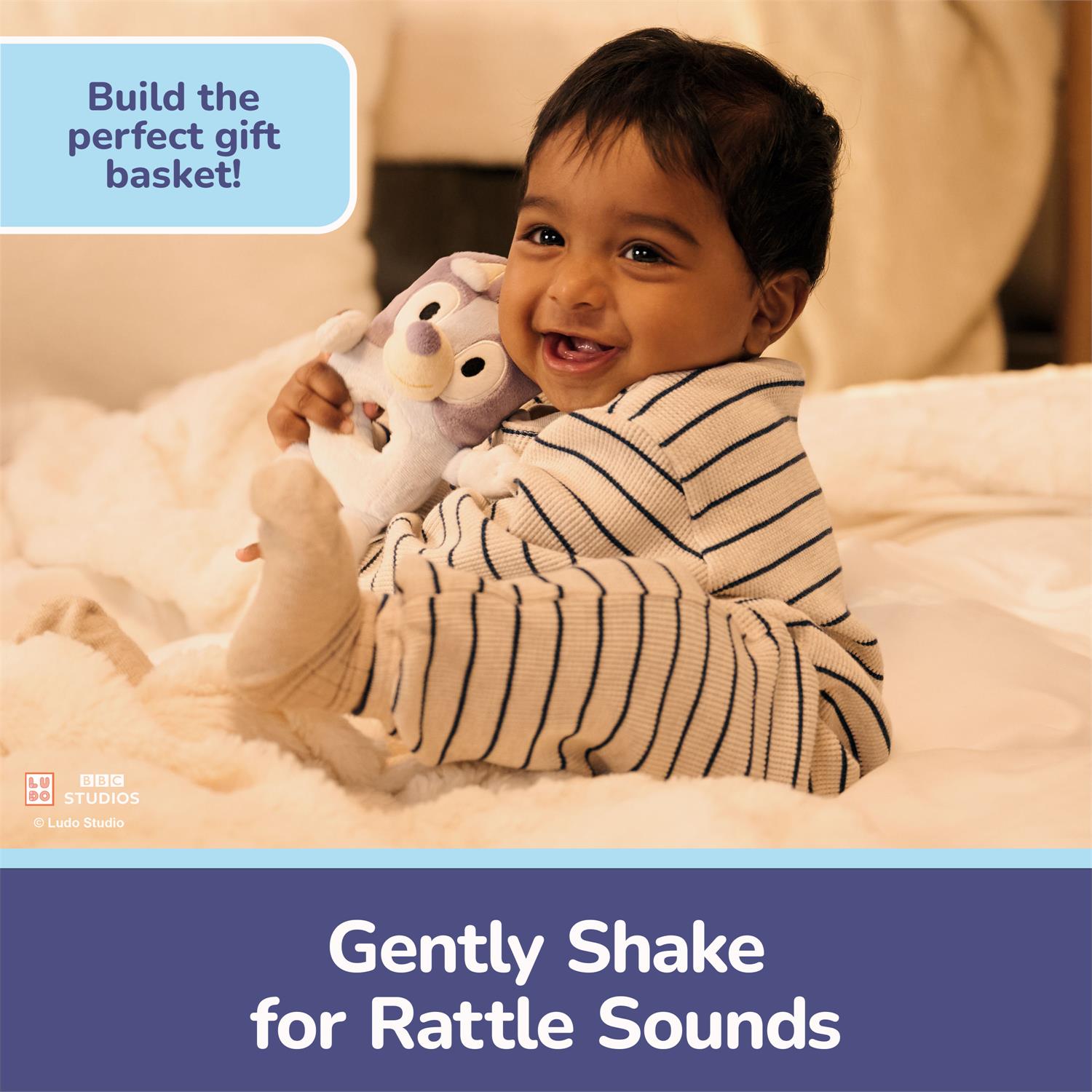 Bluey Ring Rattle (6-Inch Plush)