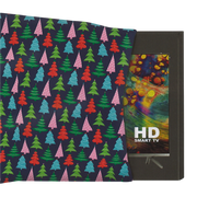 Massive TV or Bike Gift Bag - Festive Trees