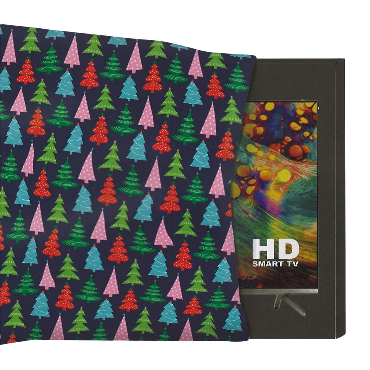 Massive TV or Bike Gift Bag - Festive Trees