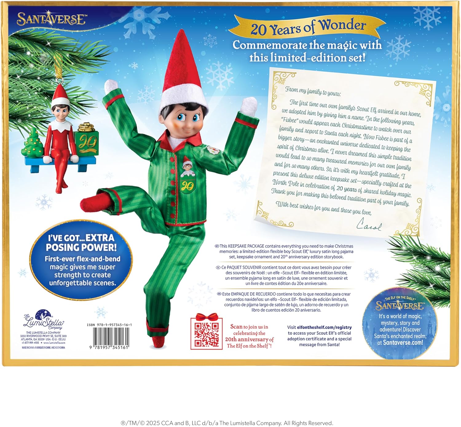 The Elf on the Shelf Ltd 20th Anniversary Boy Blue Eyes