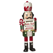 Lighted Metal Toy Soldier Mailbox – Santa's Delivery (Red & Green)