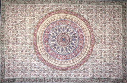 Tapestry Queen Size Circle Kalamkari Red by Homeportonline