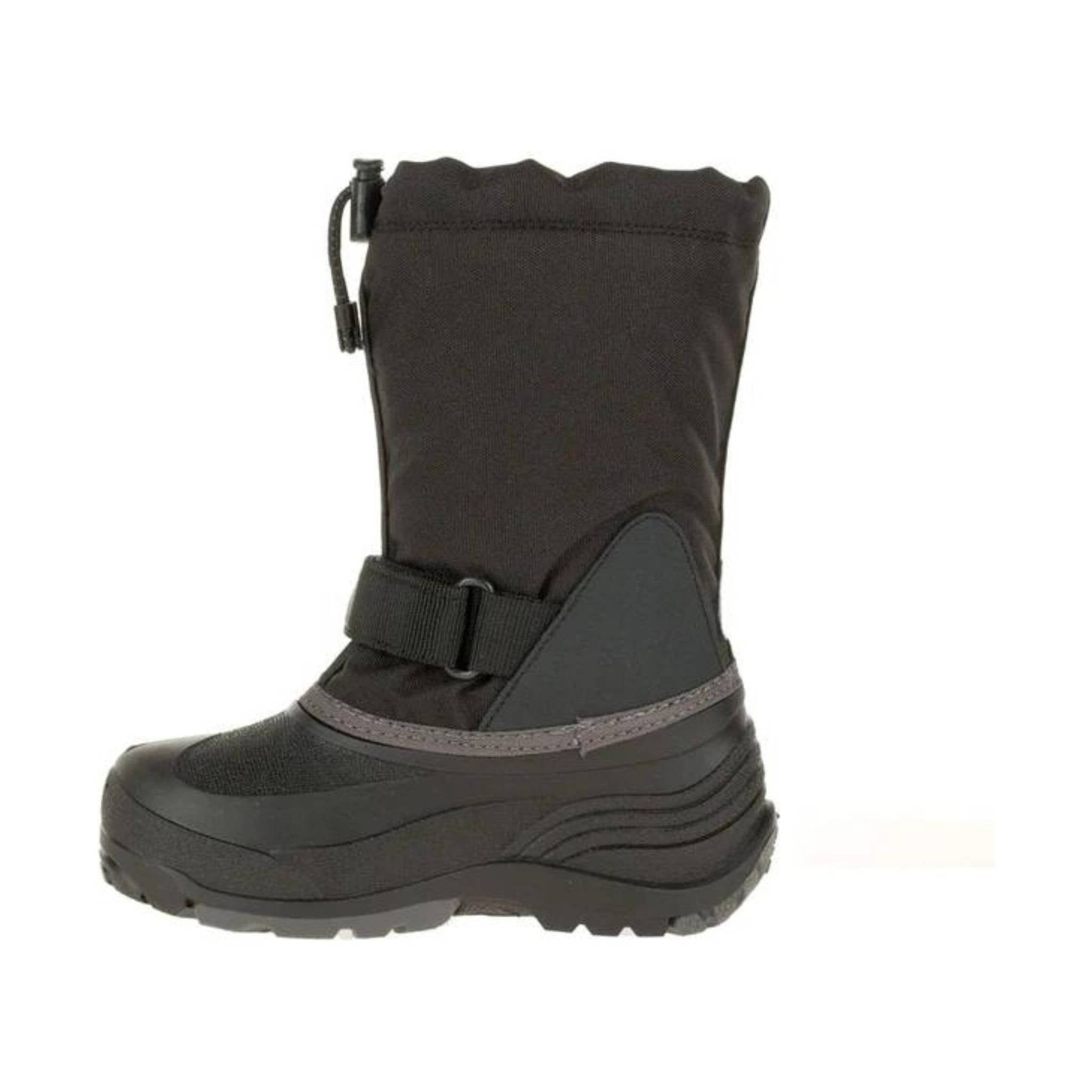 Kamik Big Kids' Waterbug 5 Winter Boot - Black/Charcoal by Lenny's Shoe & Apparel