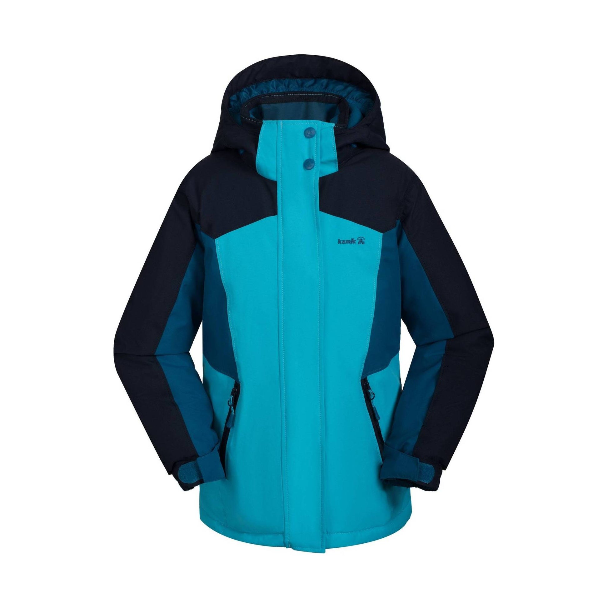 Kamik Kids' Evie Jacket - Cyan/Midnight by Lenny's Shoe & Apparel