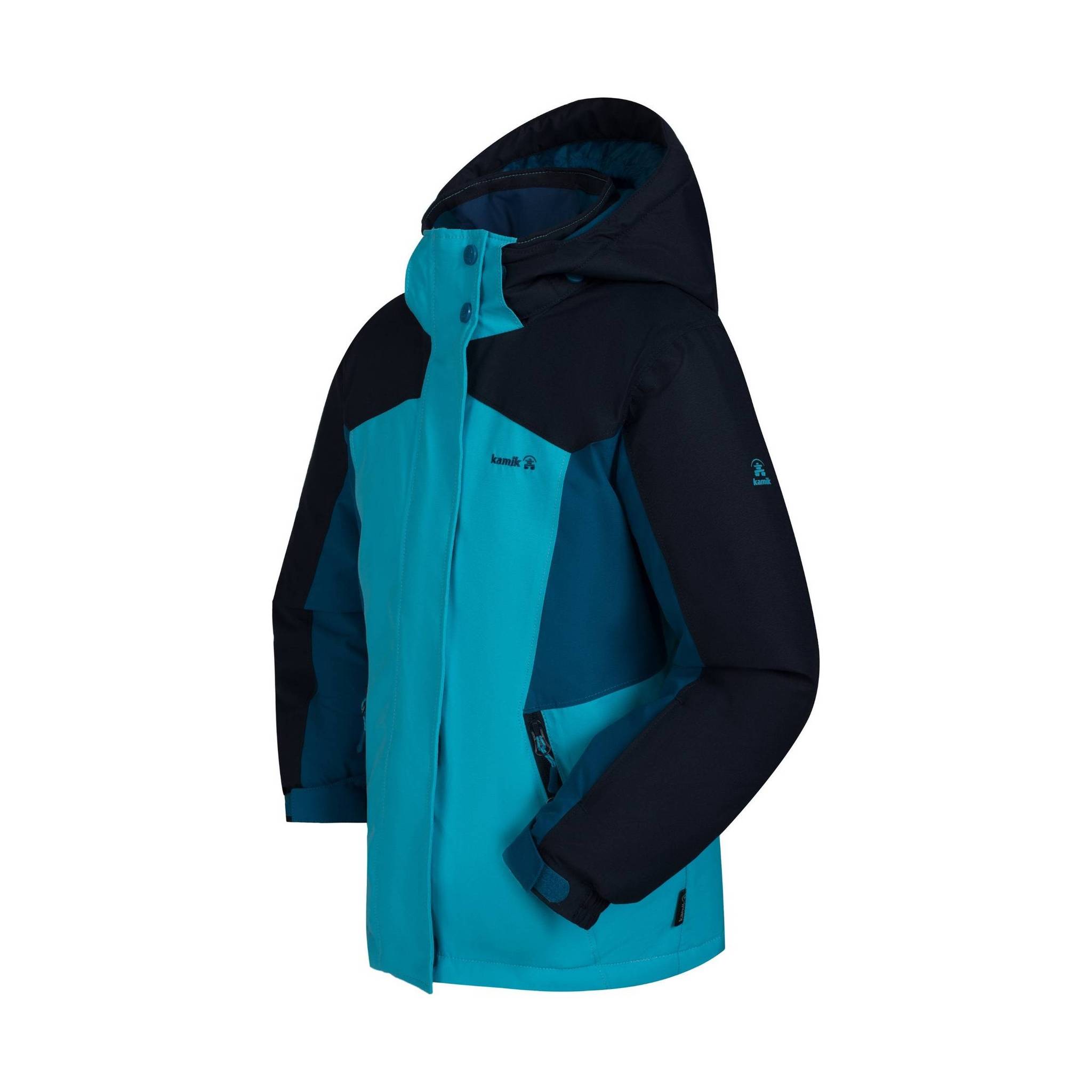 Kamik Kids' Evie Jacket - Cyan/Midnight by Lenny's Shoe & Apparel