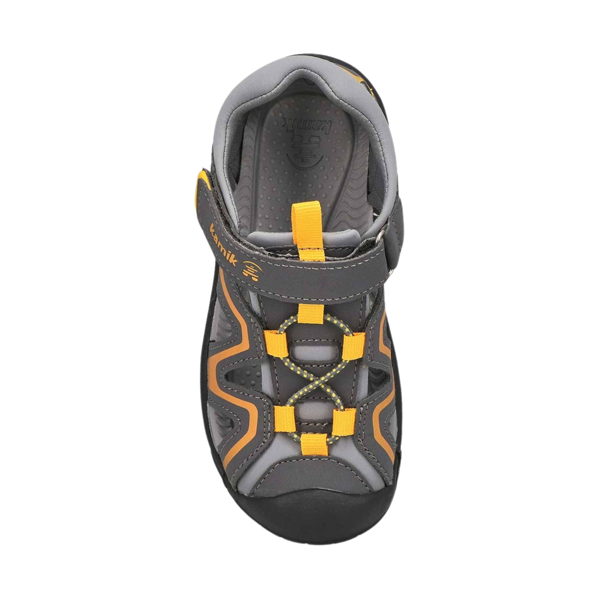 Kamik Kids' Kick Sandals - Grey/Orange by Lenny's Shoe & Apparel