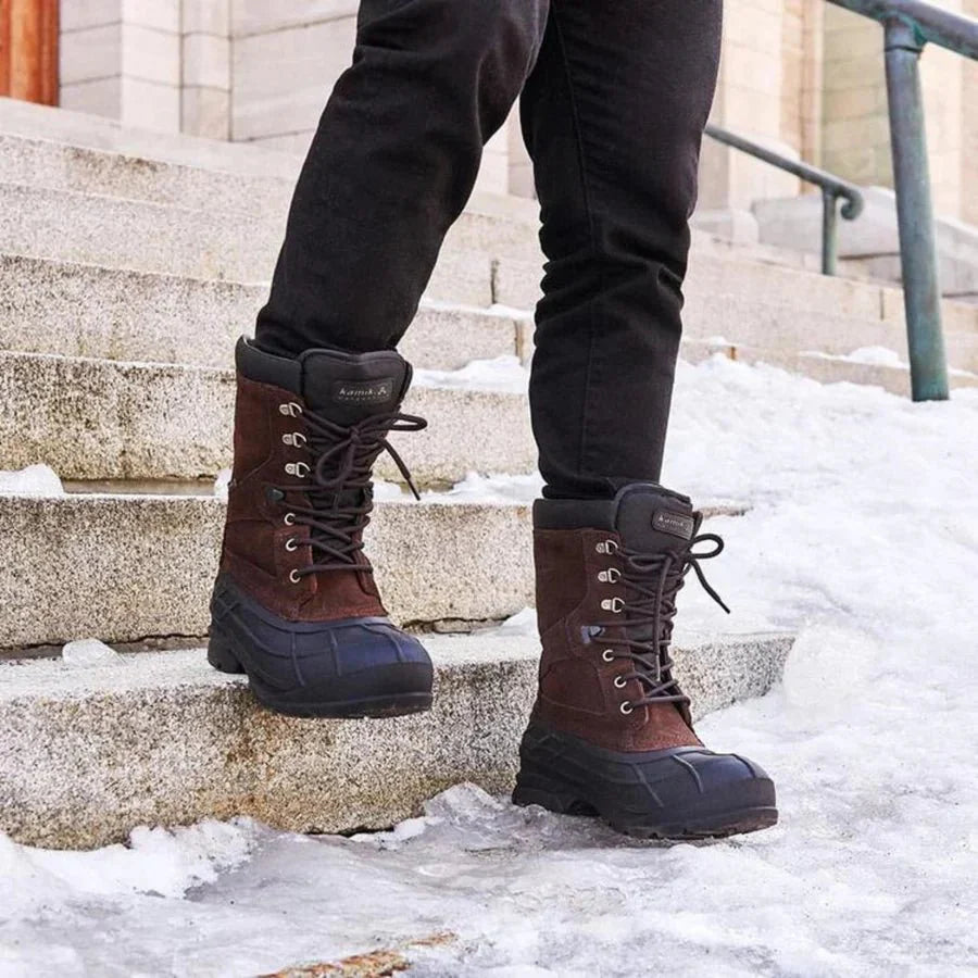 Kamik Men's Nation Plus Winter Boots - Dark Brown by Lenny's Shoe & Apparel
