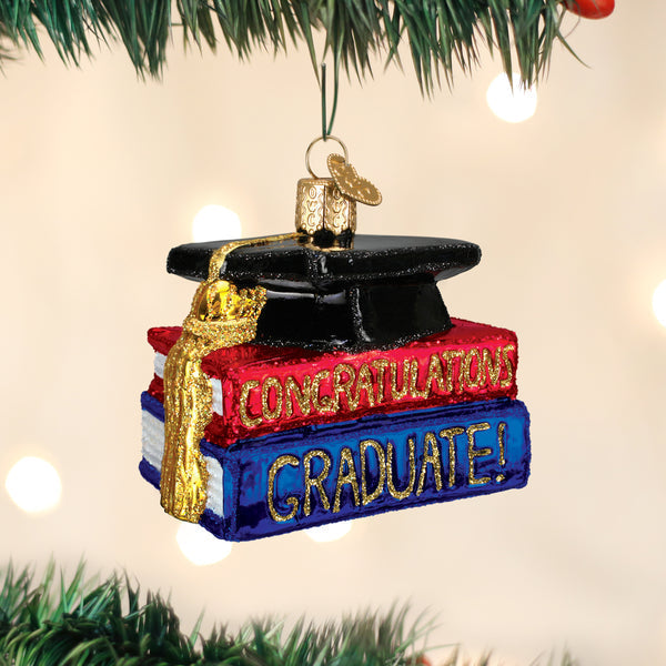 Congratulation Graduate Glass Ornament