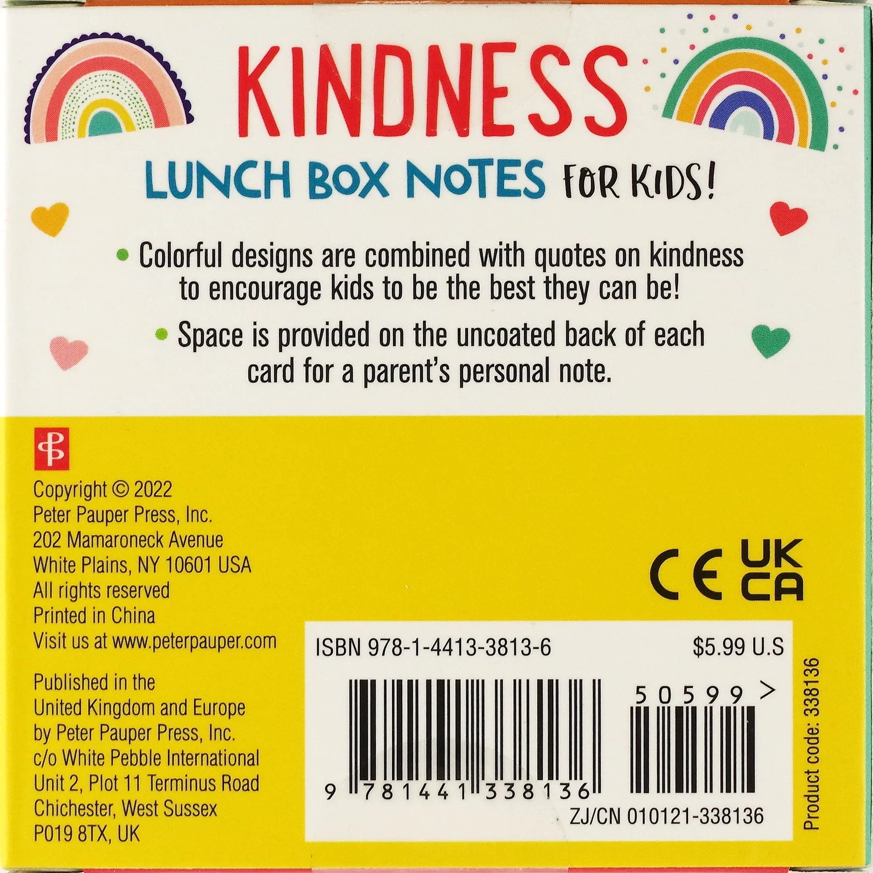 Noteworthy Card Deck Lunch Box Notes Kindness by Homeportonline