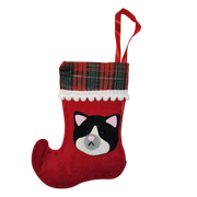 Kitty Mini Stocking Ornament - Tuxedo