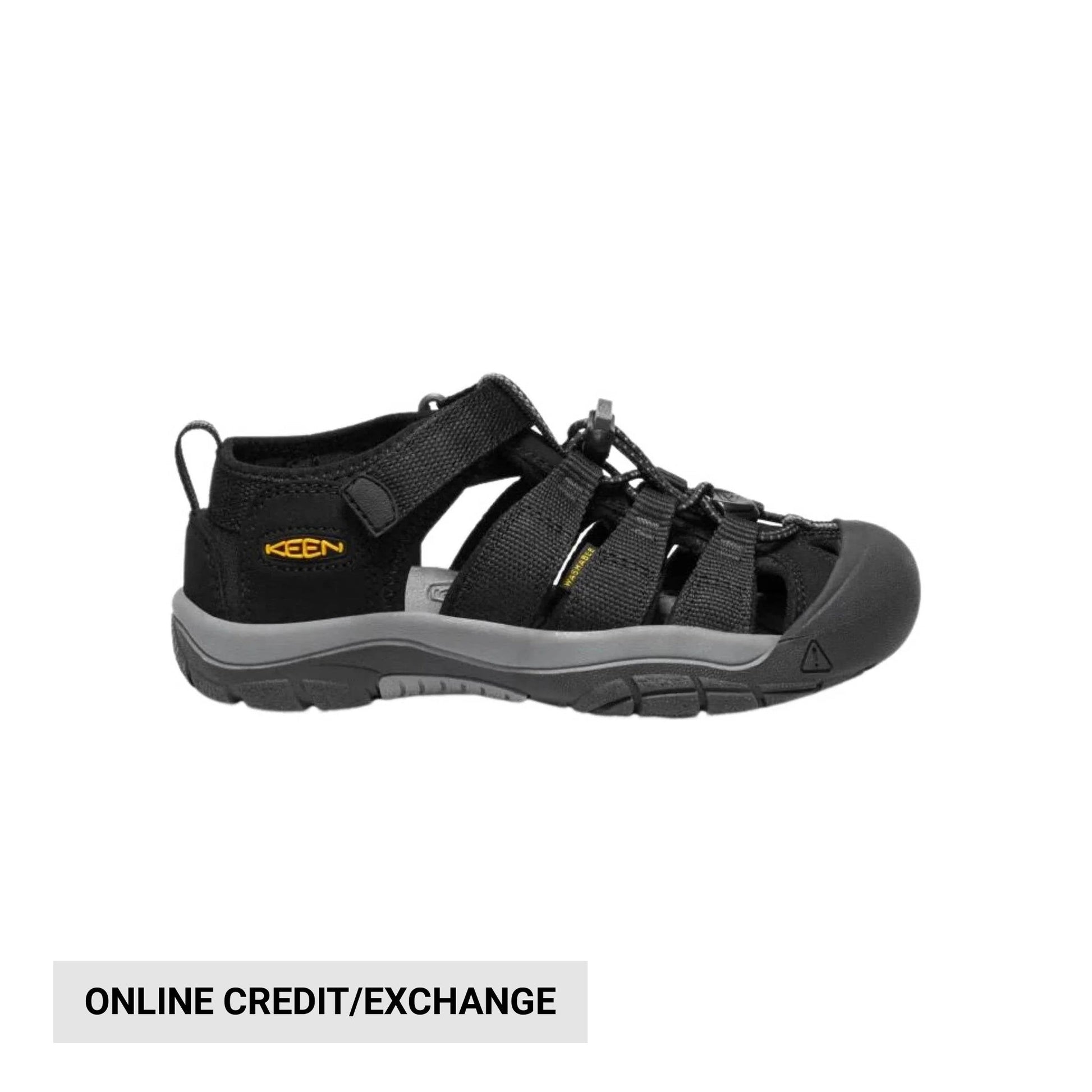 KEEN Big Kids' Newport H2 - Black/Keen Yellow by Lenny's Shoe & Apparel