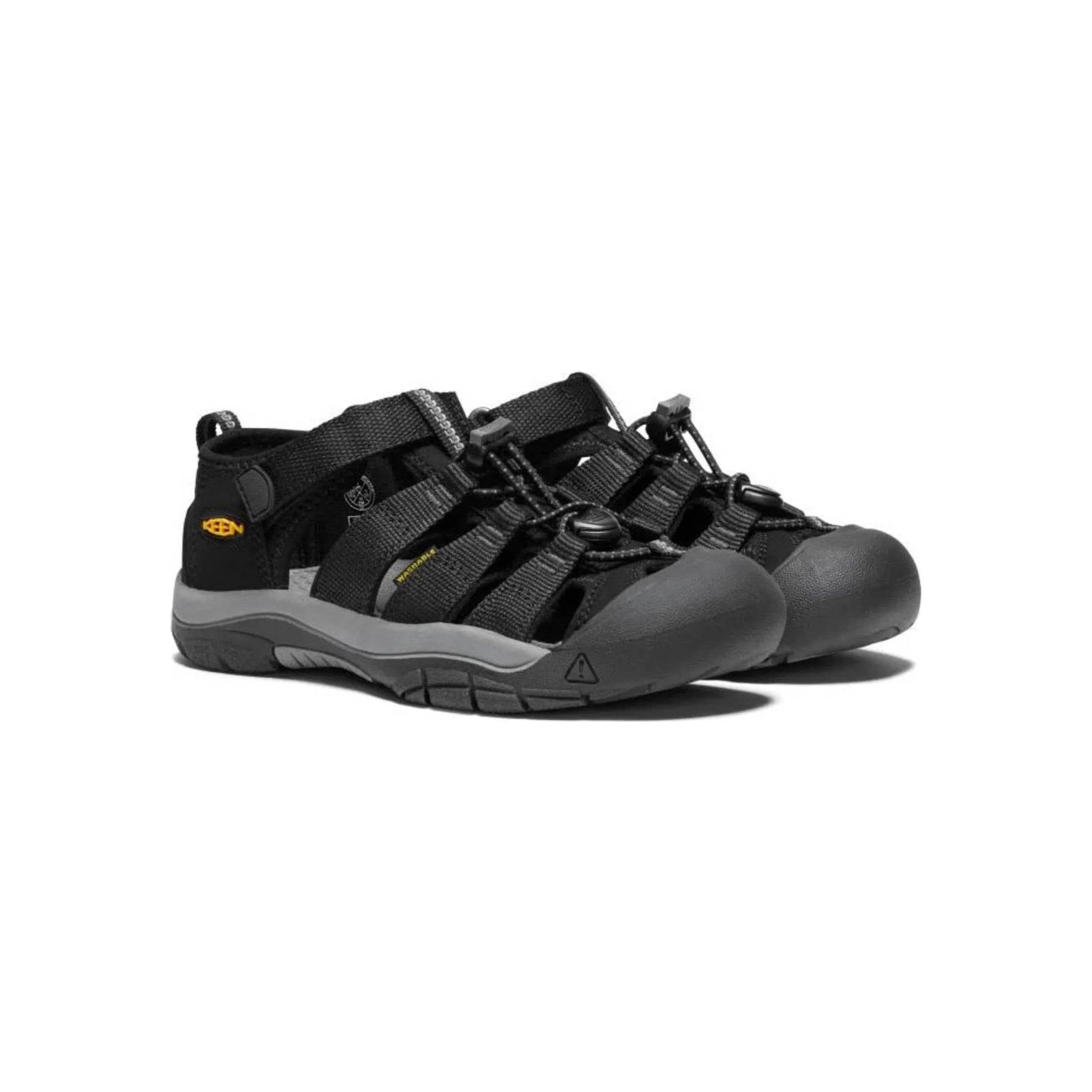 KEEN Big Kids' Newport H2 - Black/Keen Yellow by Lenny's Shoe & Apparel