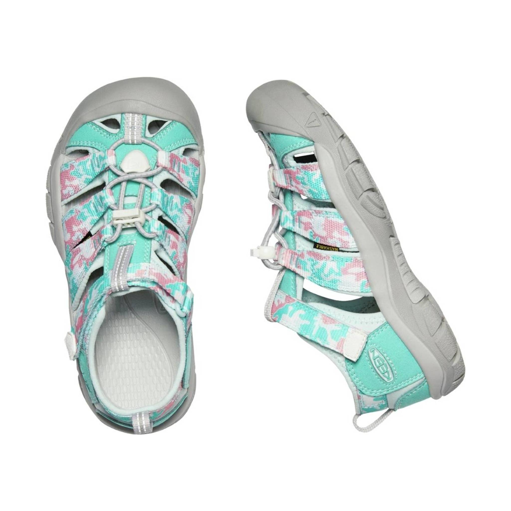 KEEN Big Kids' Newport H2 - Camo/Pink Icing by Lenny's Shoe & Apparel