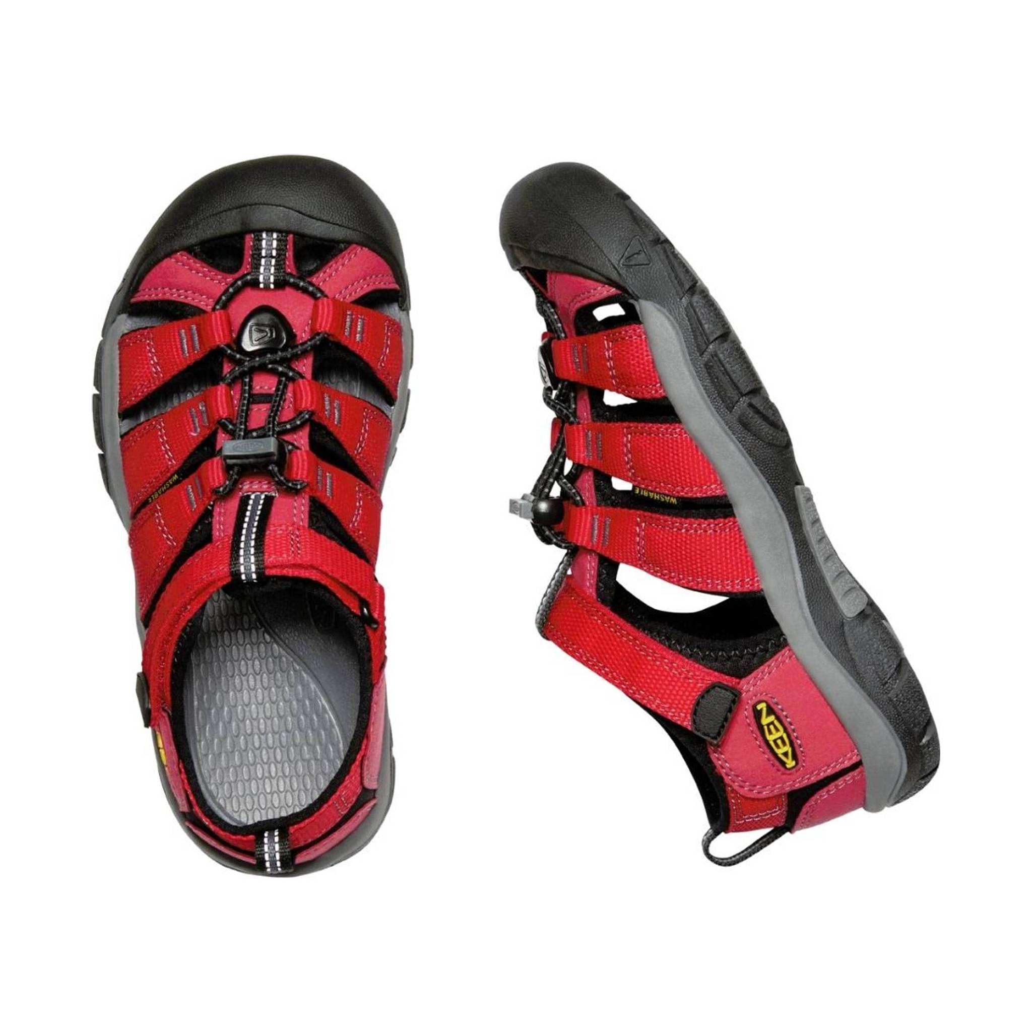 KEEN Big Kids' Newport H2 - Ribbon Red/Gargoyle by Lenny's Shoe & Apparel