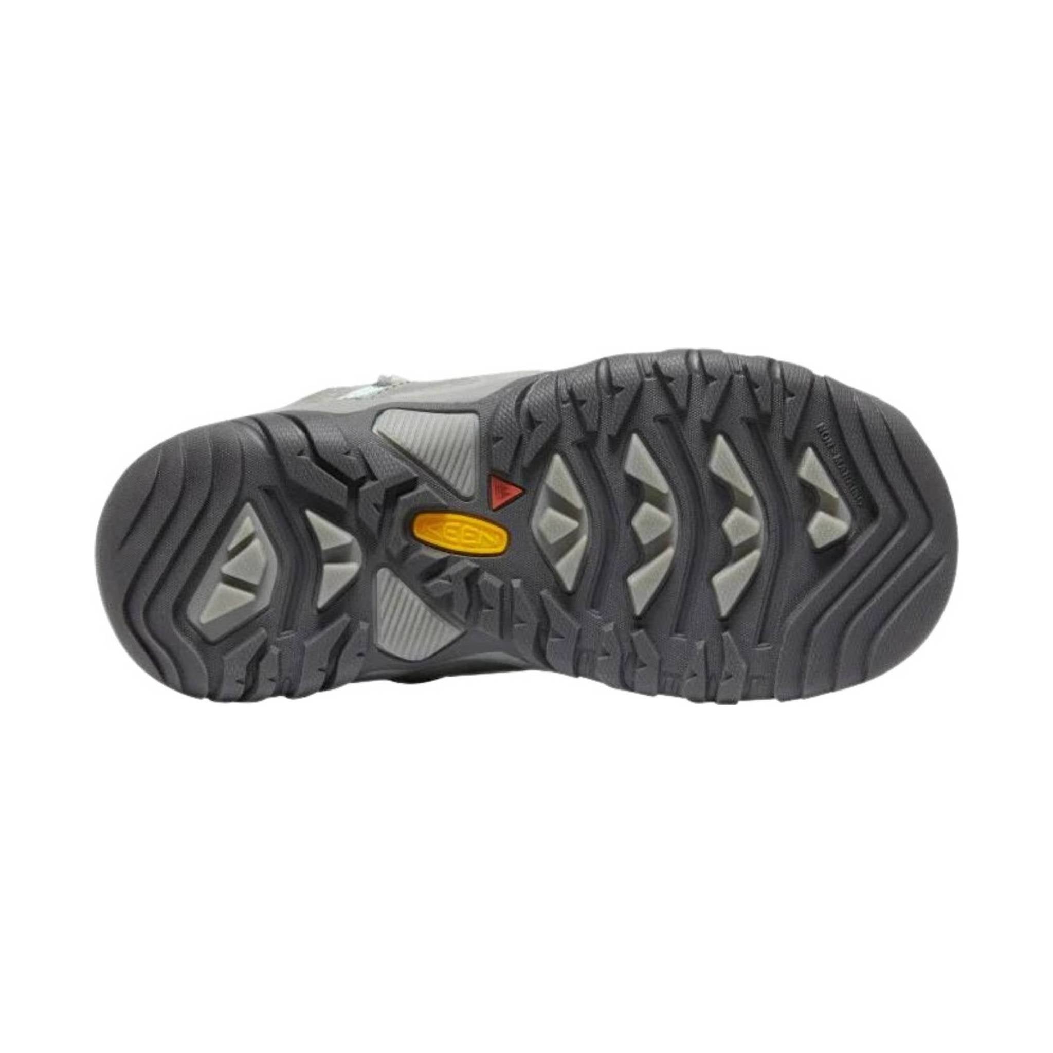 KEEN Big Kids' Ridge Flex Waterproof Mid Boot- Grey/Blue Tint by Lenny's Shoe & Apparel