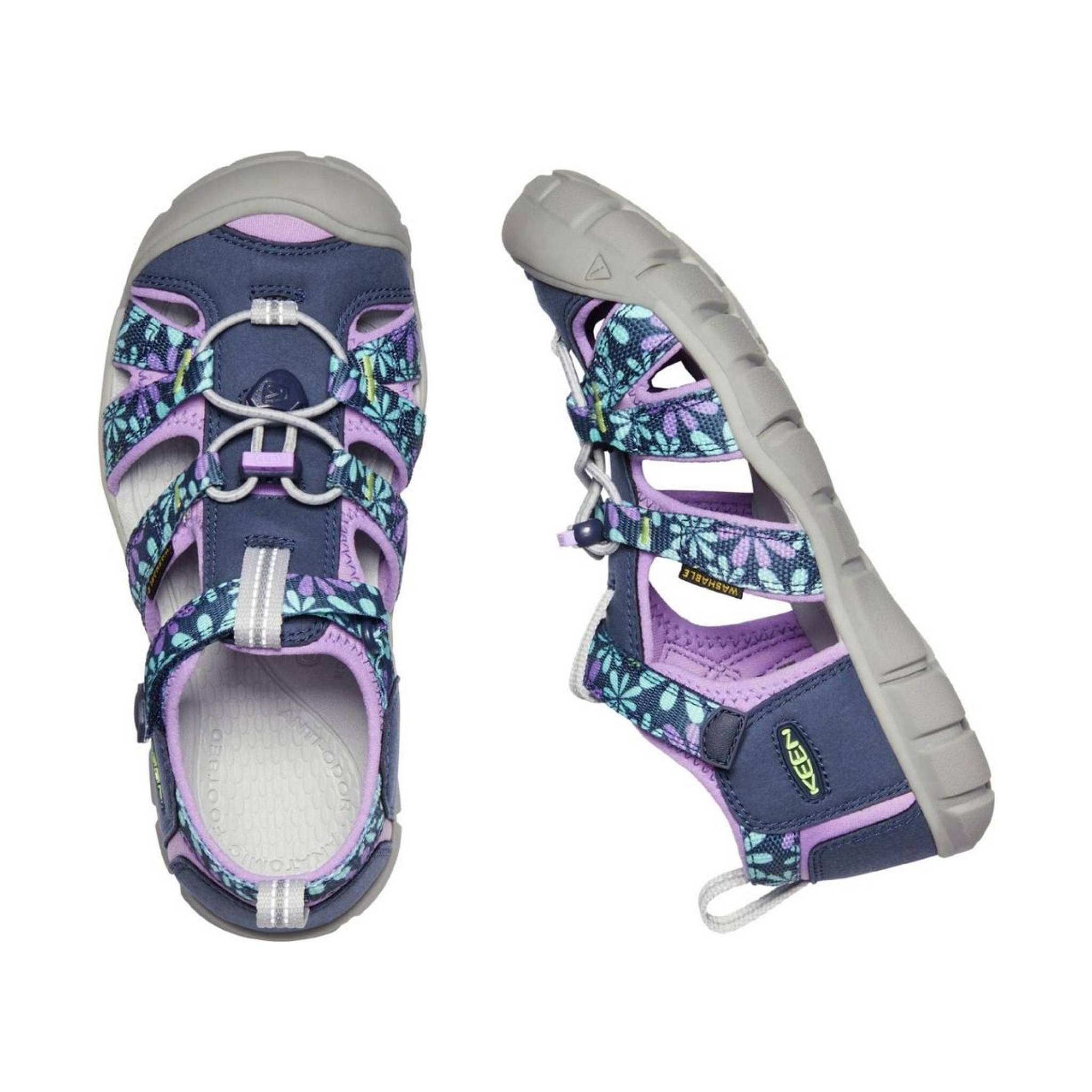 KEEN Big Kids' Seacamp II CNX - Black Iris/African Violet by Lenny's Shoe & Apparel