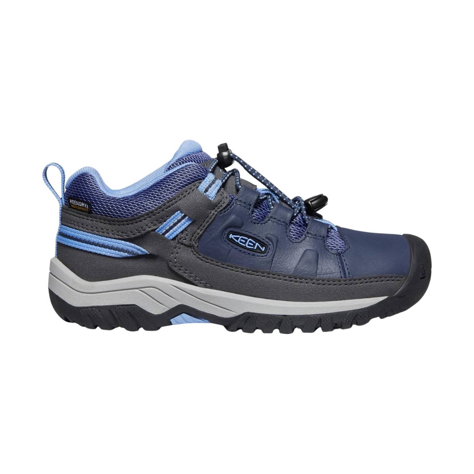 KEEN Big Kids' Targhee Waterproof Low Shoe - Blue Nights/Della Blue by Lenny's Shoe & Apparel