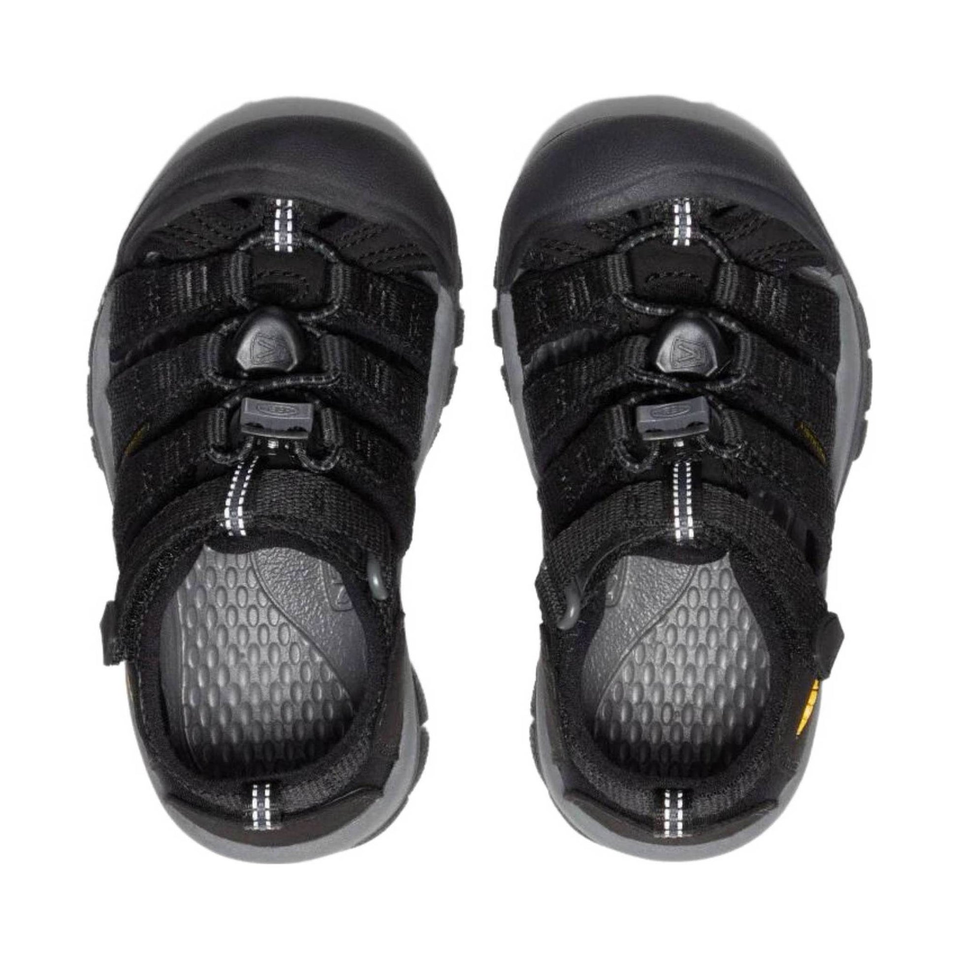 KEEN Little Kids' Newport H2 - Black/Keen Yellow by Lenny's Shoe & Apparel