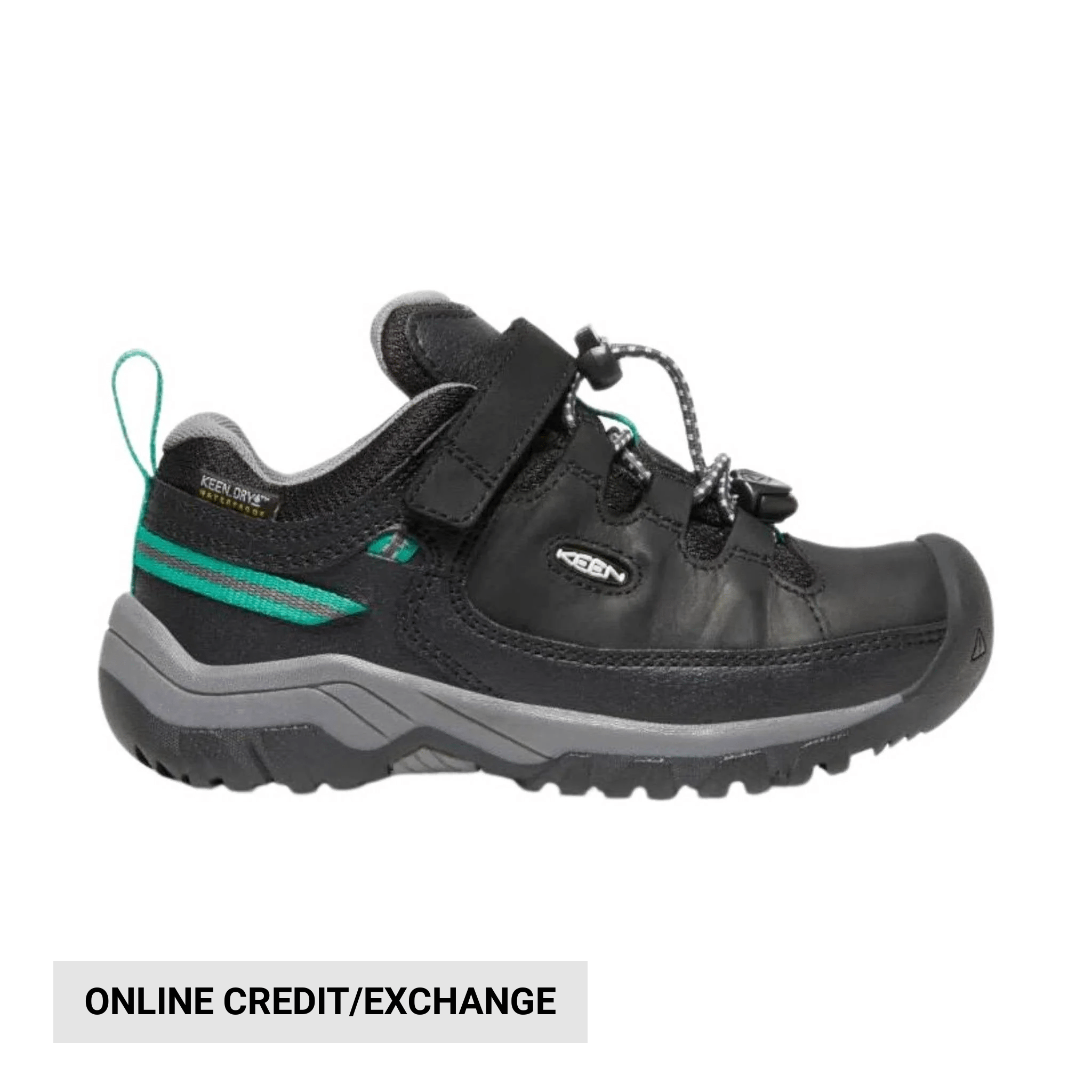 KEEN Little Kids' Targhee Low - Black/Star White by Lenny's Shoe & Apparel