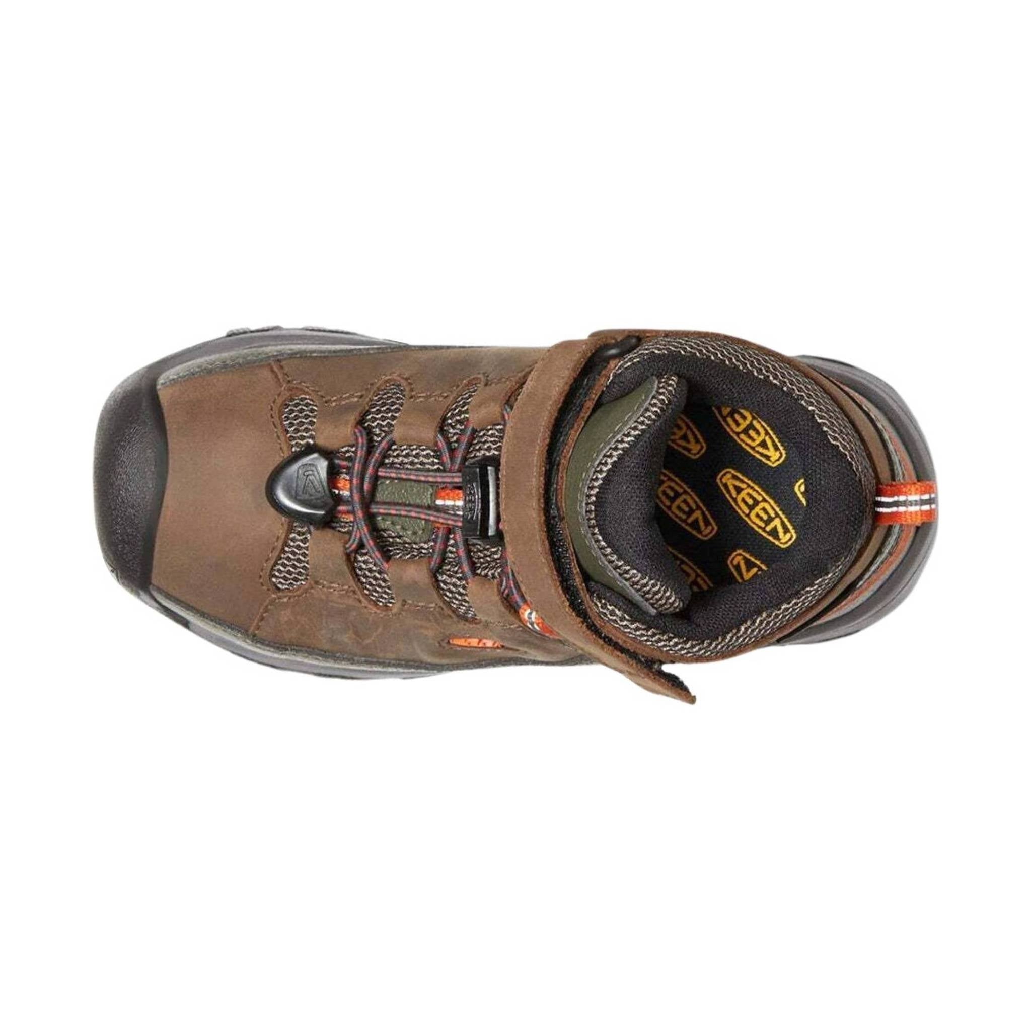 KEEN Little Kids' Targhee Waterproof Boot - Dark Earth/Forest Night by Lenny's Shoe & Apparel