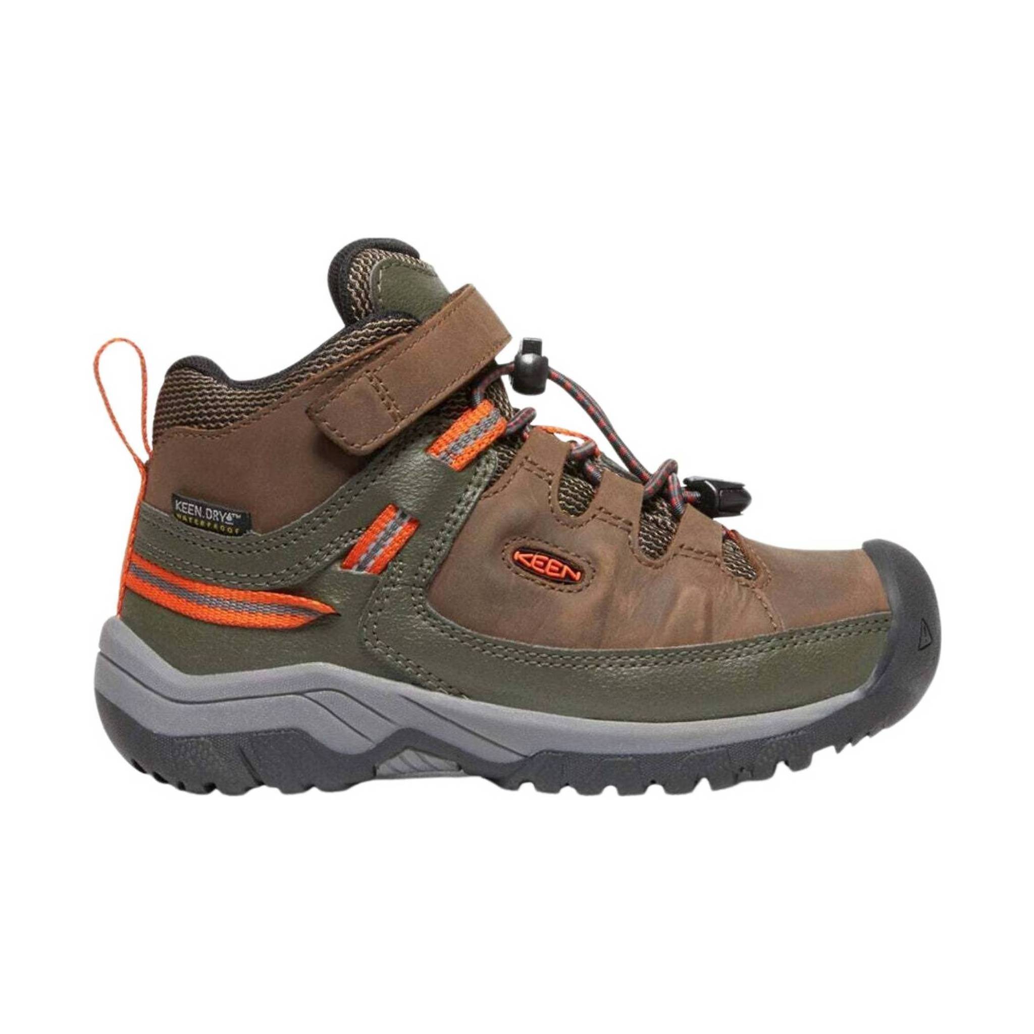 KEEN Little Kids' Targhee Waterproof Boot - Dark Earth/Forest Night by Lenny's Shoe & Apparel