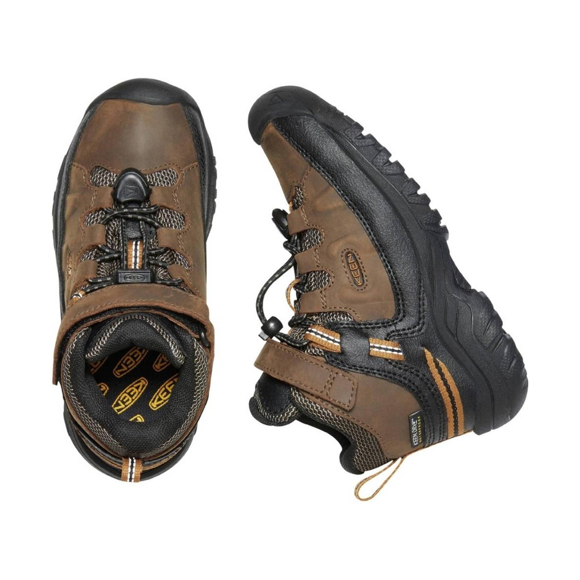 KEEN Little Kids' Targhee Waterproof Boot - Dark Earth/Golden Brown by Lenny's Shoe & Apparel