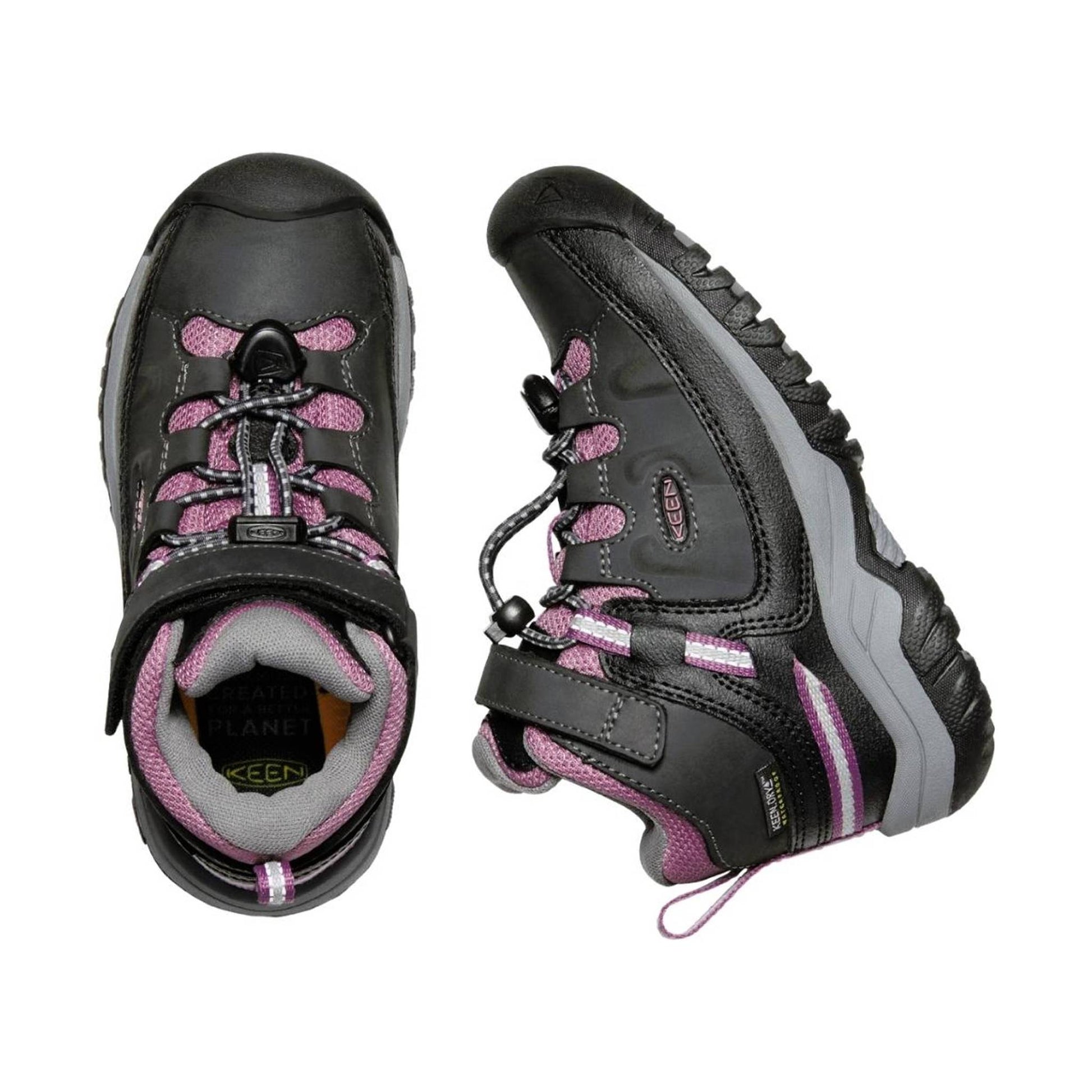 KEEN Little Kids' Targhee Waterproof Boot - Raven/Tulipwood by Lenny's Shoe & Apparel
