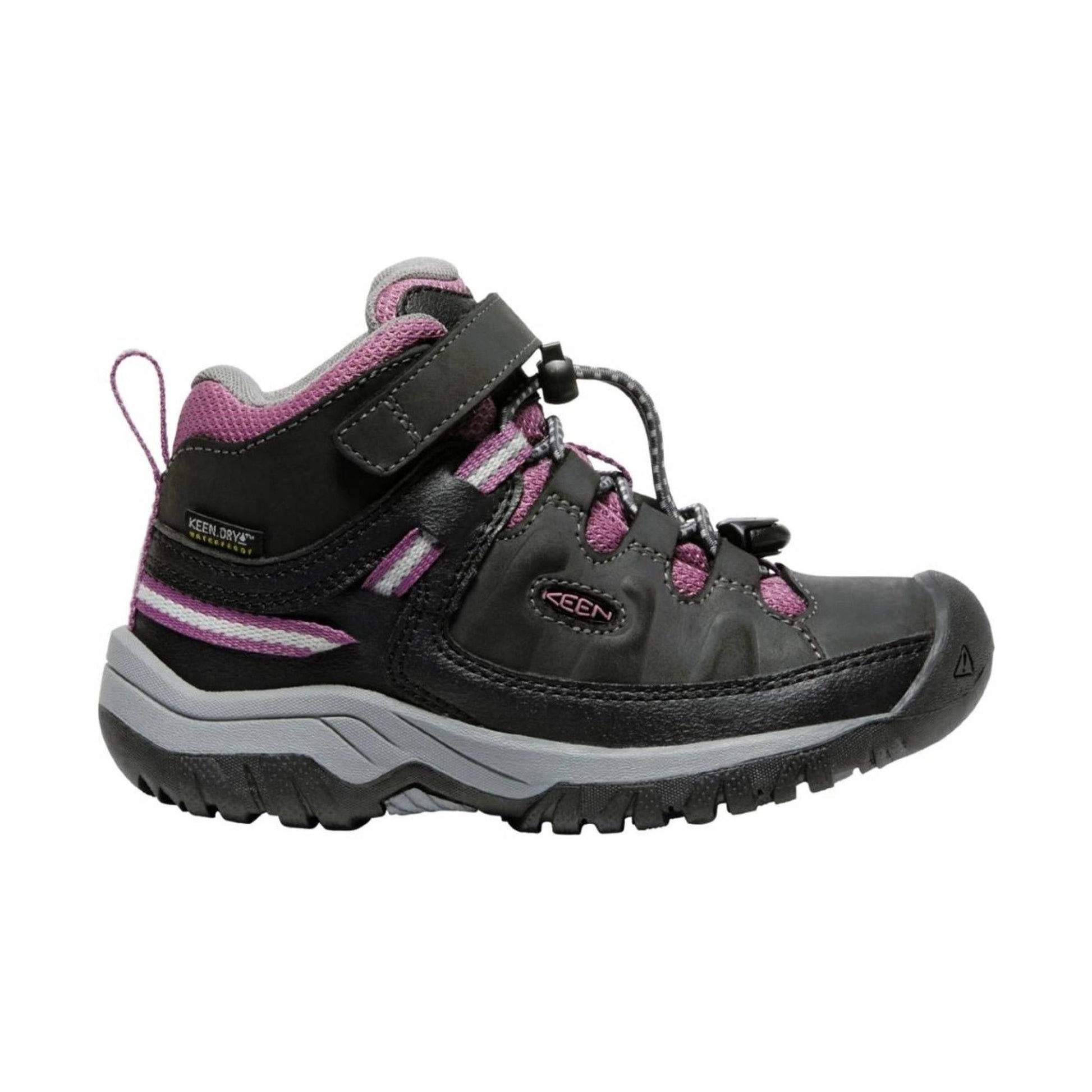 KEEN Little Kids' Targhee Waterproof Boot - Raven/Tulipwood by Lenny's Shoe & Apparel