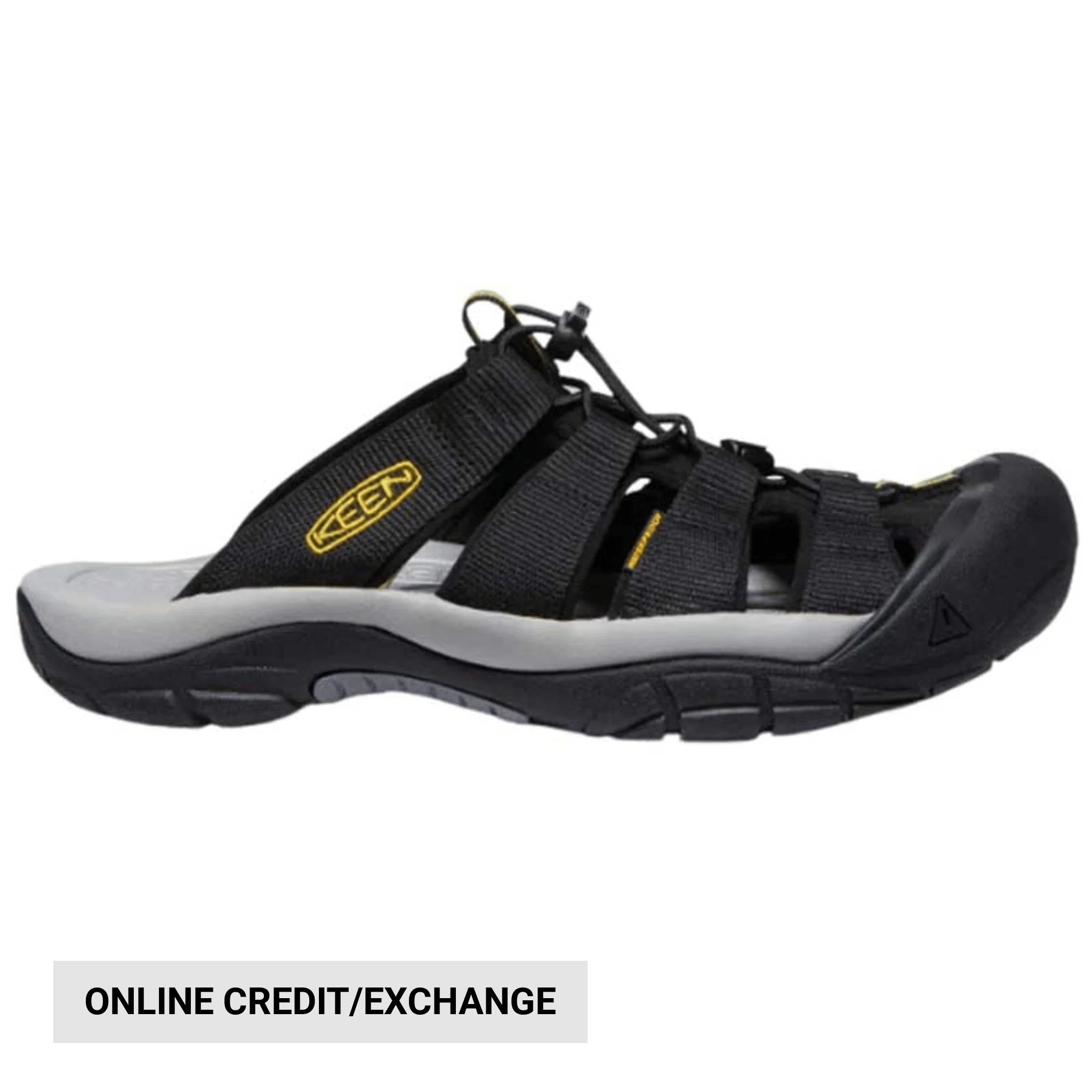 KEEN Men's Newport Slide - Black/Keen Yellow by Lenny's Shoe & Apparel