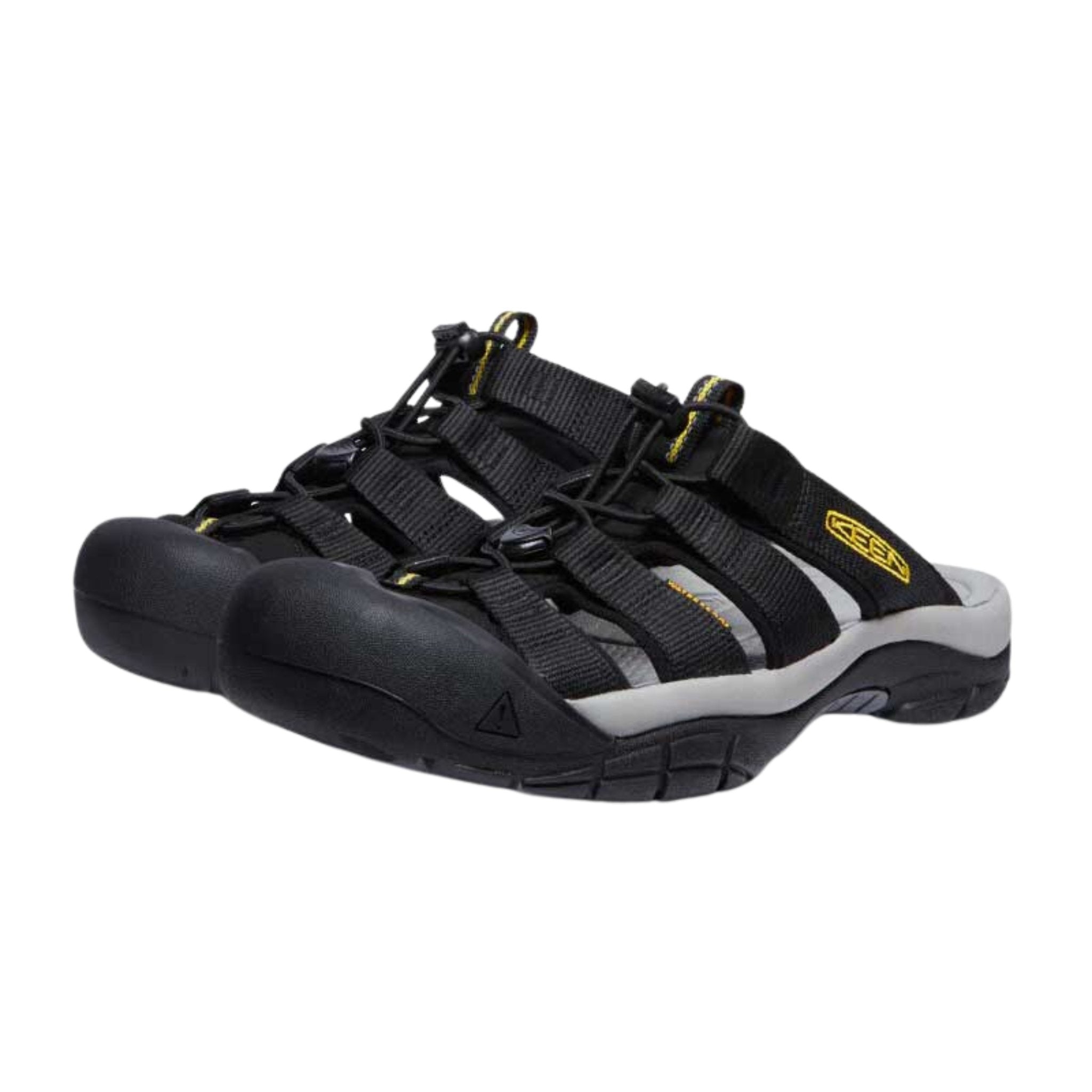 KEEN Men's Newport Slide - Black/Keen Yellow by Lenny's Shoe & Apparel