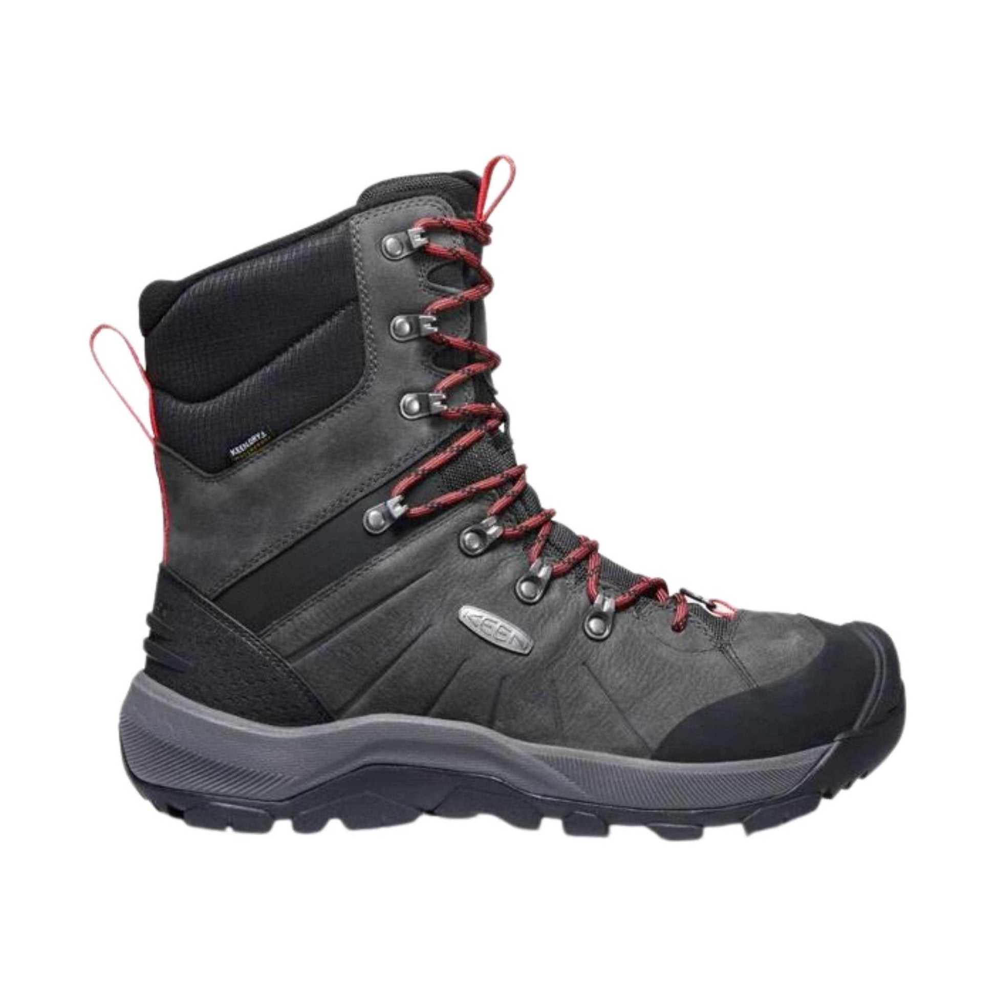 KEEN Men's Revel IV High Polar Winter Boot - Magnet / Red Carpet by Lenny's Shoe & Apparel