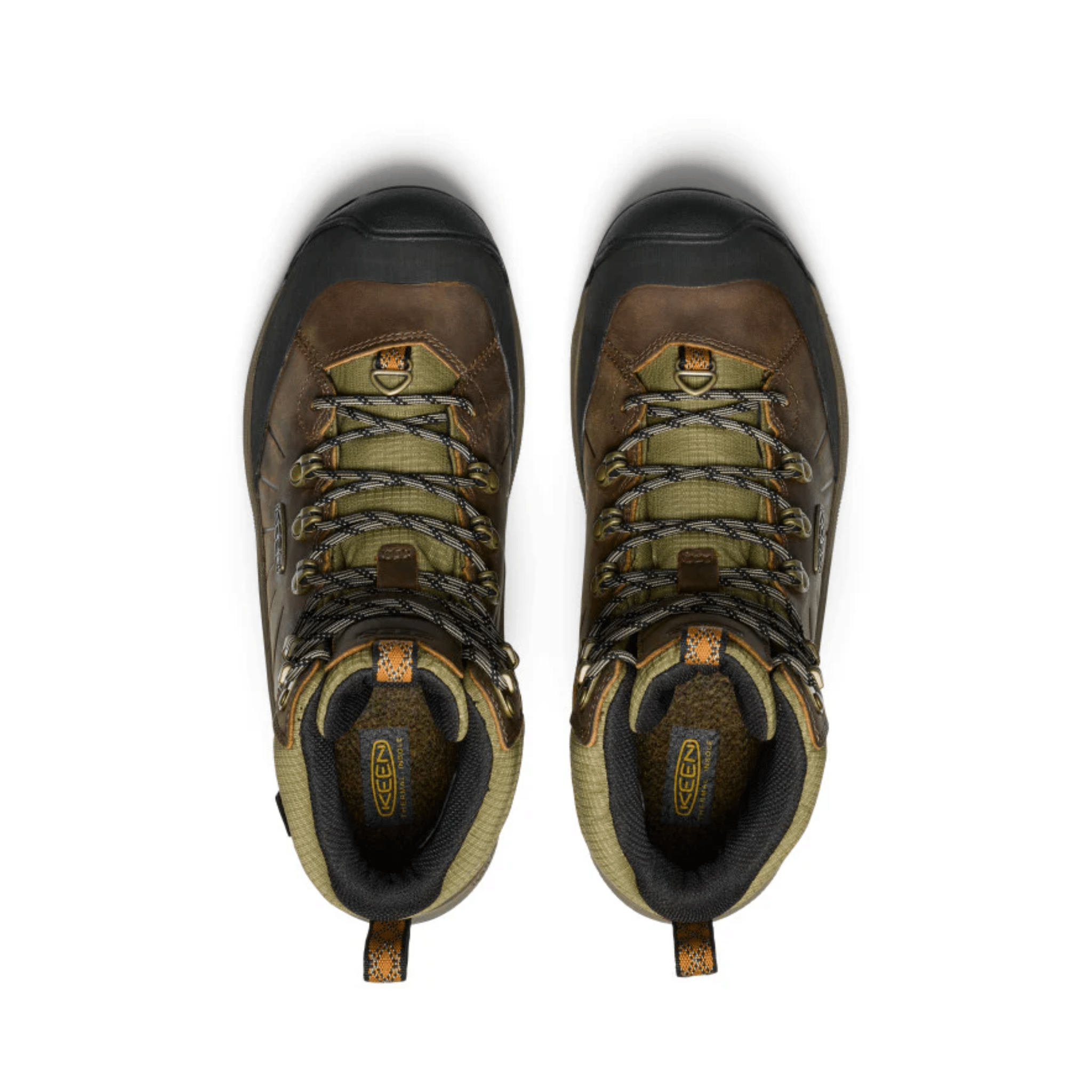 KEEN Men's Revel IV Polar Waterproof Winter Boots - Bison/Orange Pepper by Lenny's Shoe & Apparel