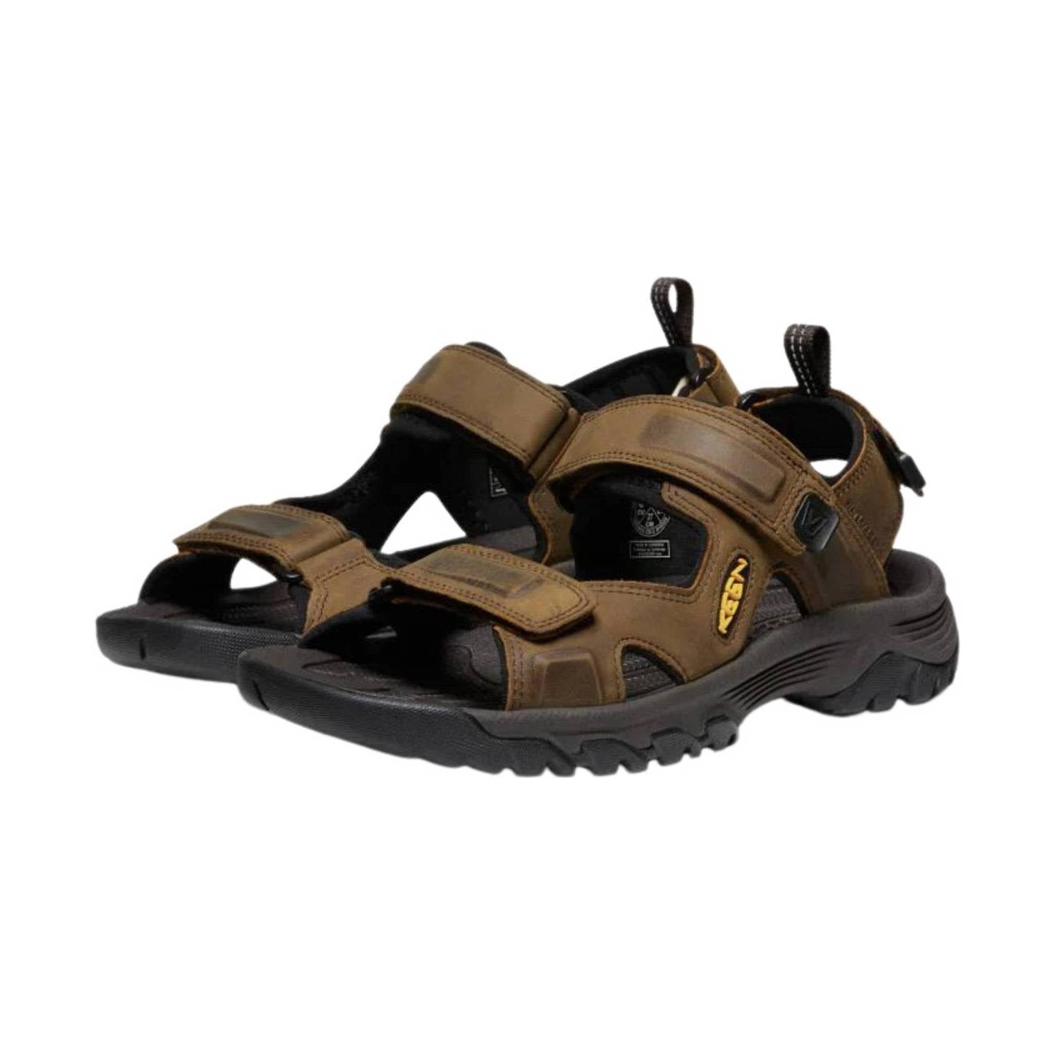 KEEN Men's Targhee III Open Toe Sandal - Bison/Mulch by Lenny's Shoe & Apparel