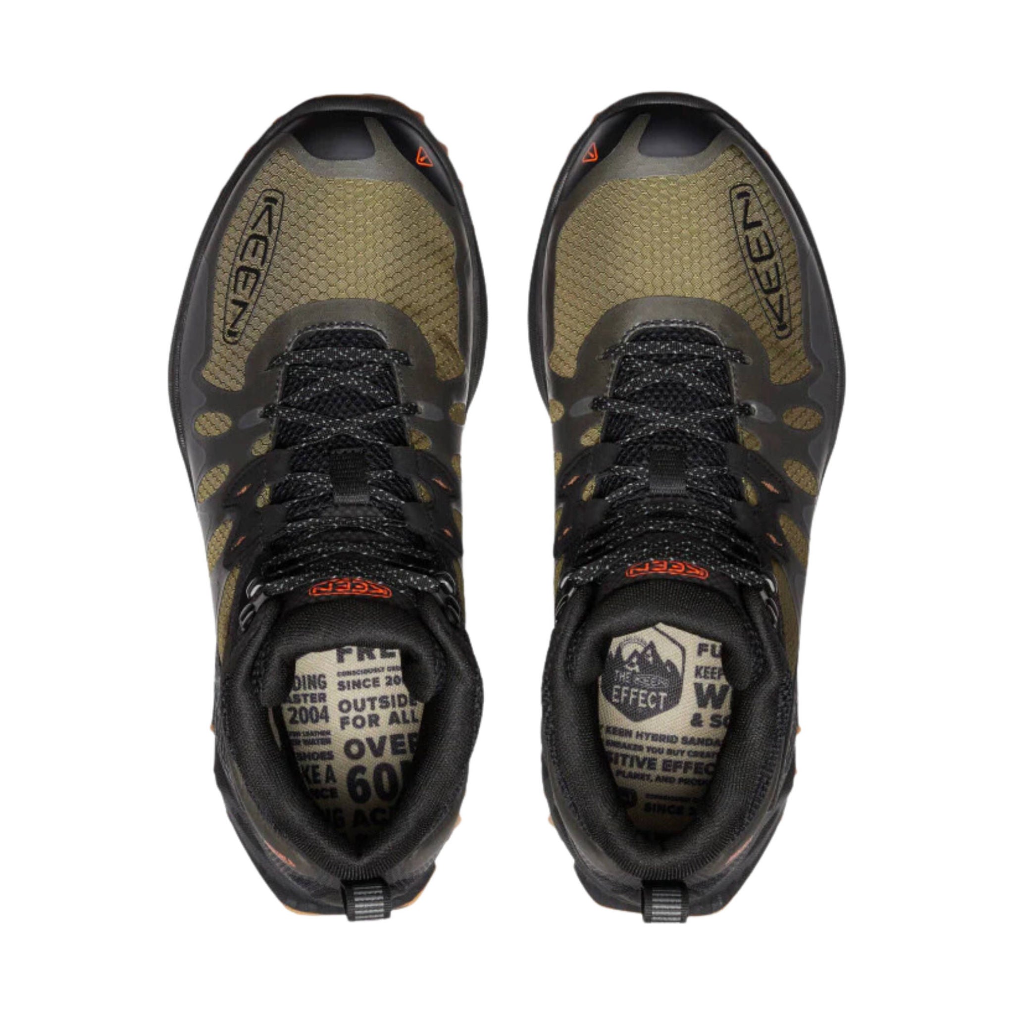 KEEN Men's Zionic Waterproof Hiking Boots - Dark Olive/Scarlet Ibis by Lenny's Shoe & Apparel