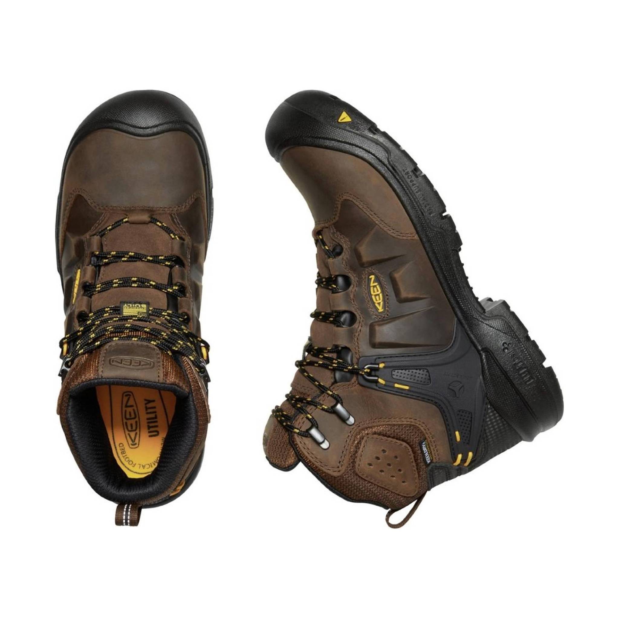KEEN Utility Men's Dover 6 Inch Carbon Fiber Toe Work Boot - Brown by Lenny's Shoe & Apparel
