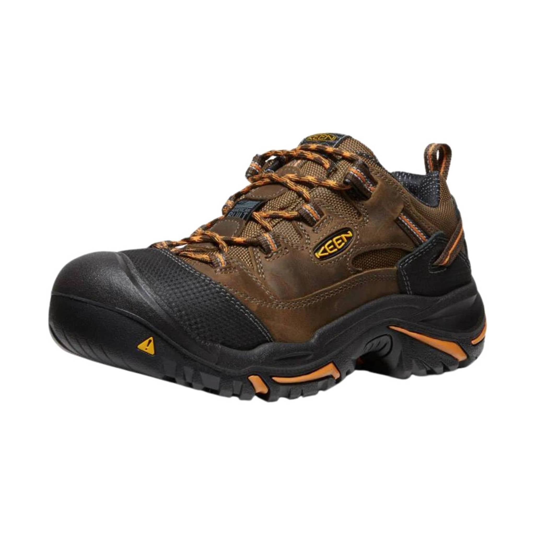 KEEN Utility Men's Braddock Low Soft Toe Work Shoe - Cascade/Orange Ochre by Lenny's Shoe & Apparel