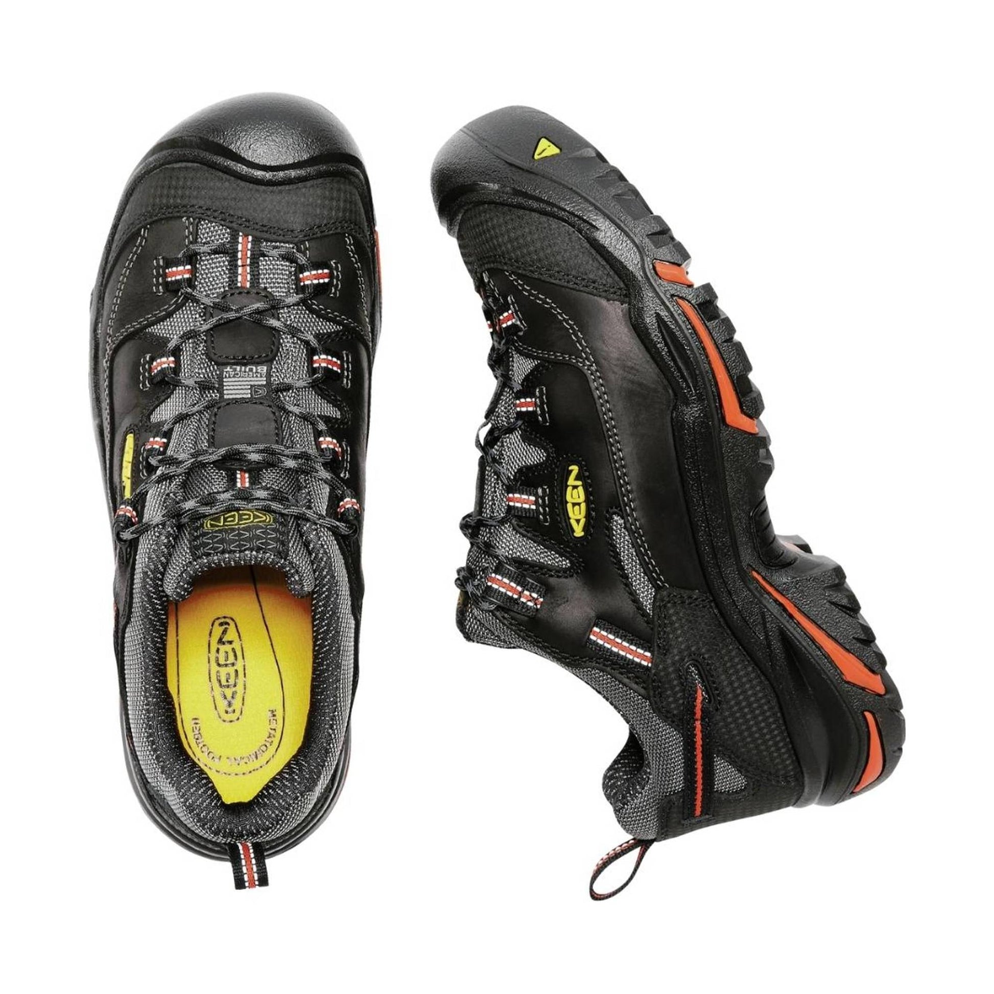 KEEN Utility Men's Braddock Low Steel Toe Work Shoe - Black/Bossa Nova by Lenny's Shoe & Apparel