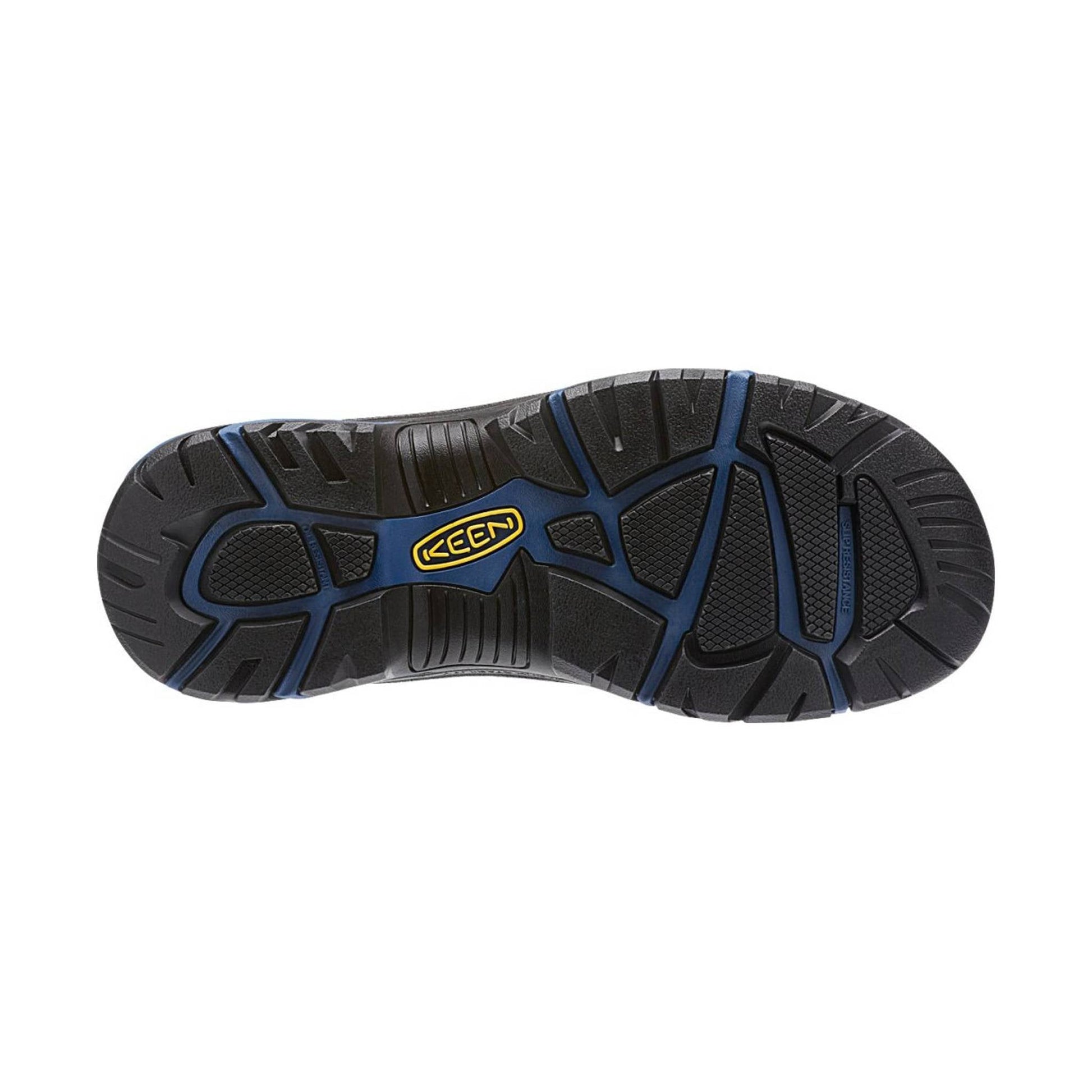 KEEN Utility Men's Braddock Mid Waterproof Soft Toe Boot - Raven/Estate Blue by Lenny's Shoe & Apparel