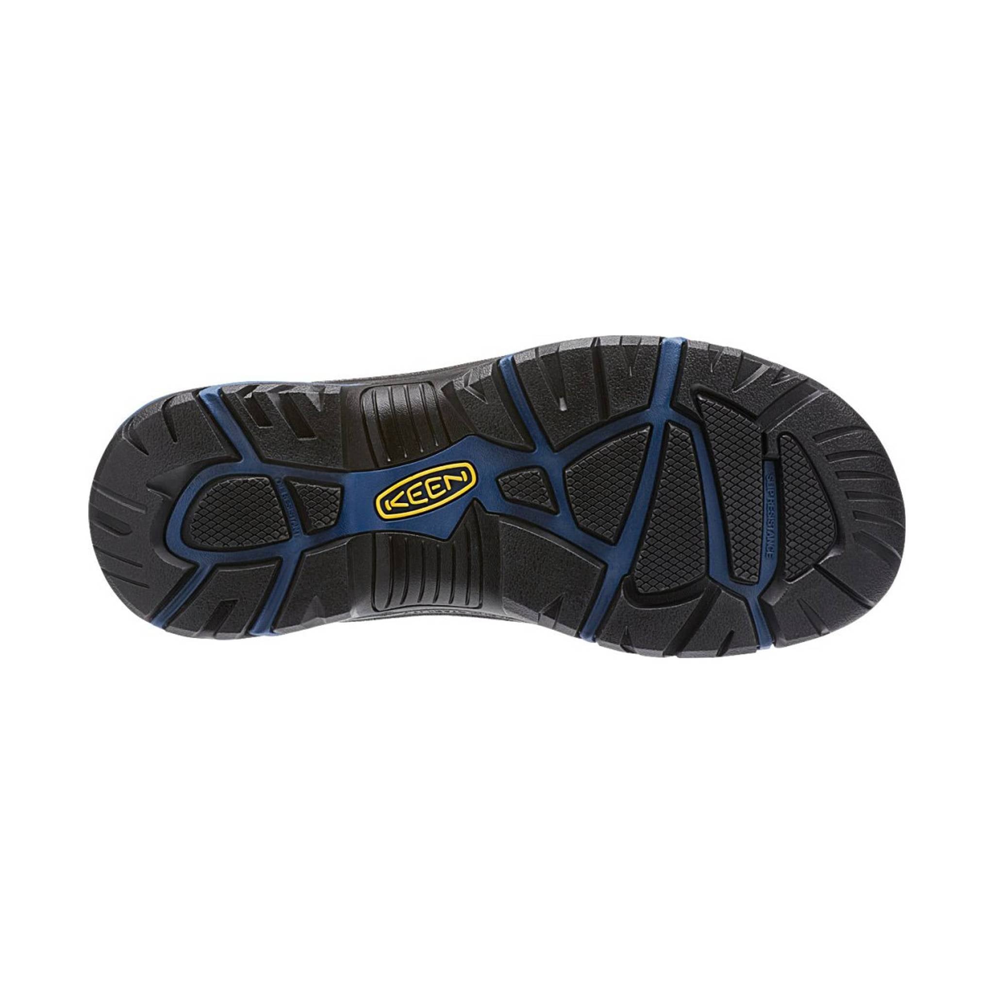 KEEN Utility Men's Braddock Mid Waterproof Soft Toe Boot - Raven/Estate Blue by Lenny's Shoe & Apparel