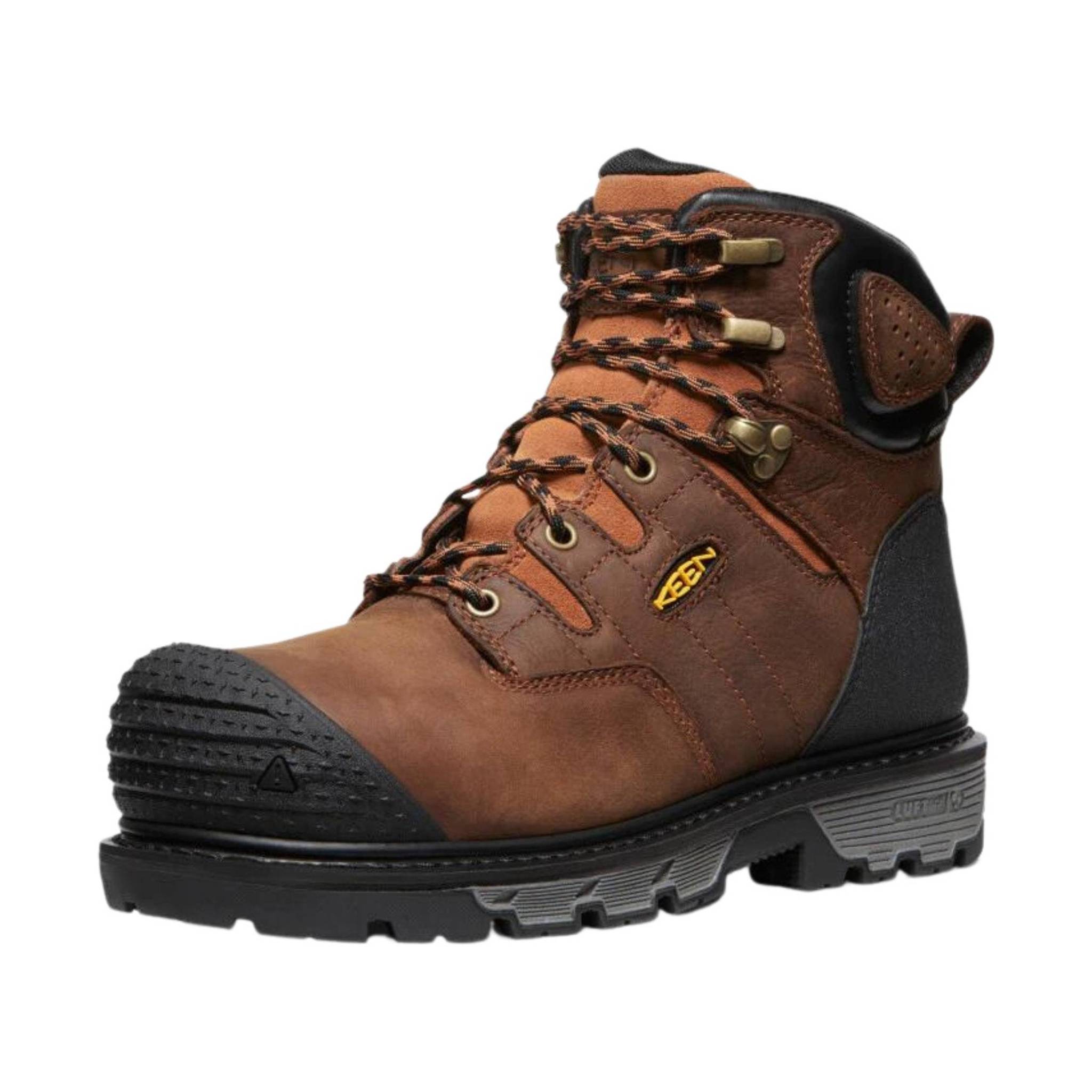 KEEN Utility Men's Camden Waterproof 6 Inch Carbon Fiber Toe Work Boot - Brown by Lenny's Shoe & Apparel