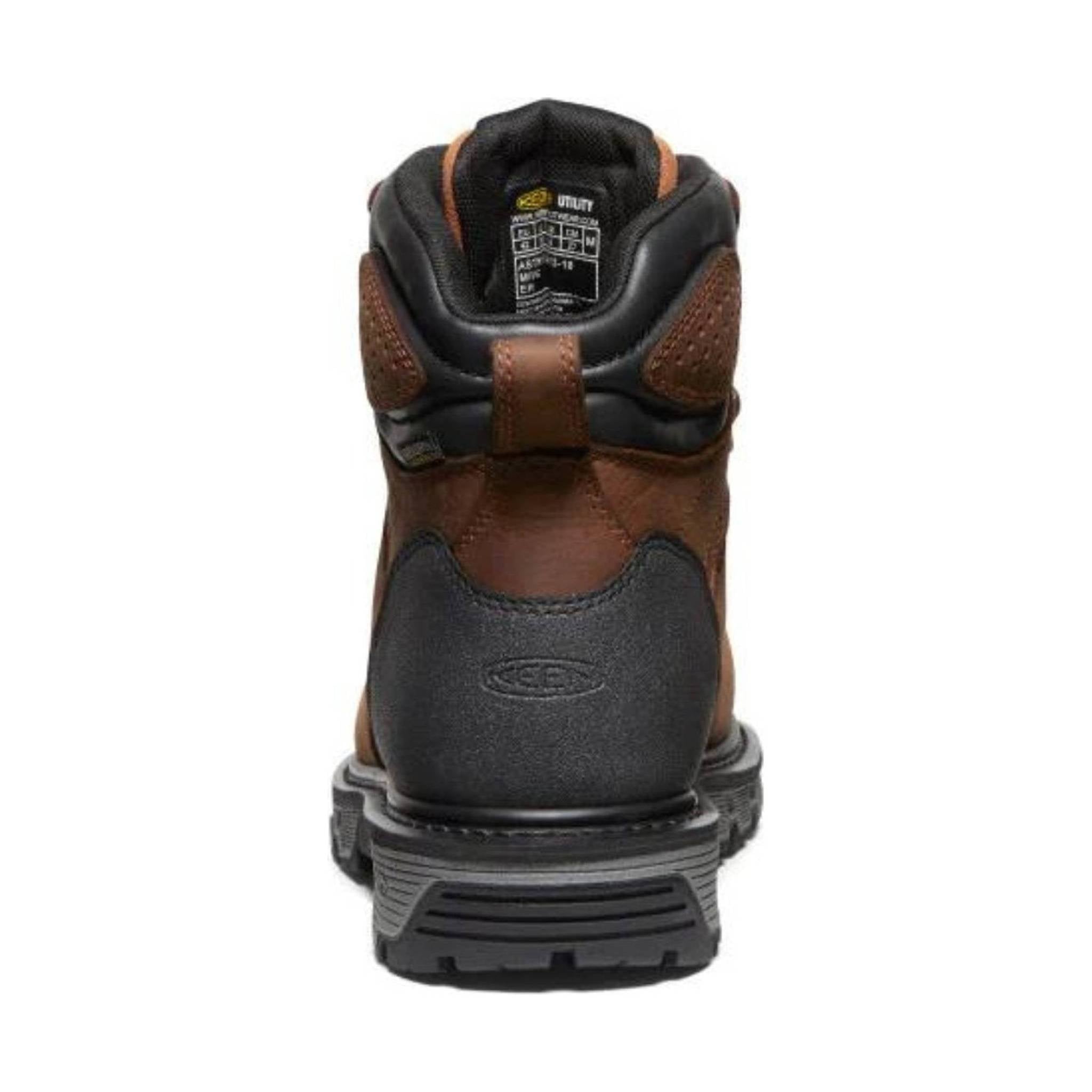 KEEN Utility Men's Camden Waterproof 6 Inch Carbon Fiber Toe Work Boot - Brown by Lenny's Shoe & Apparel