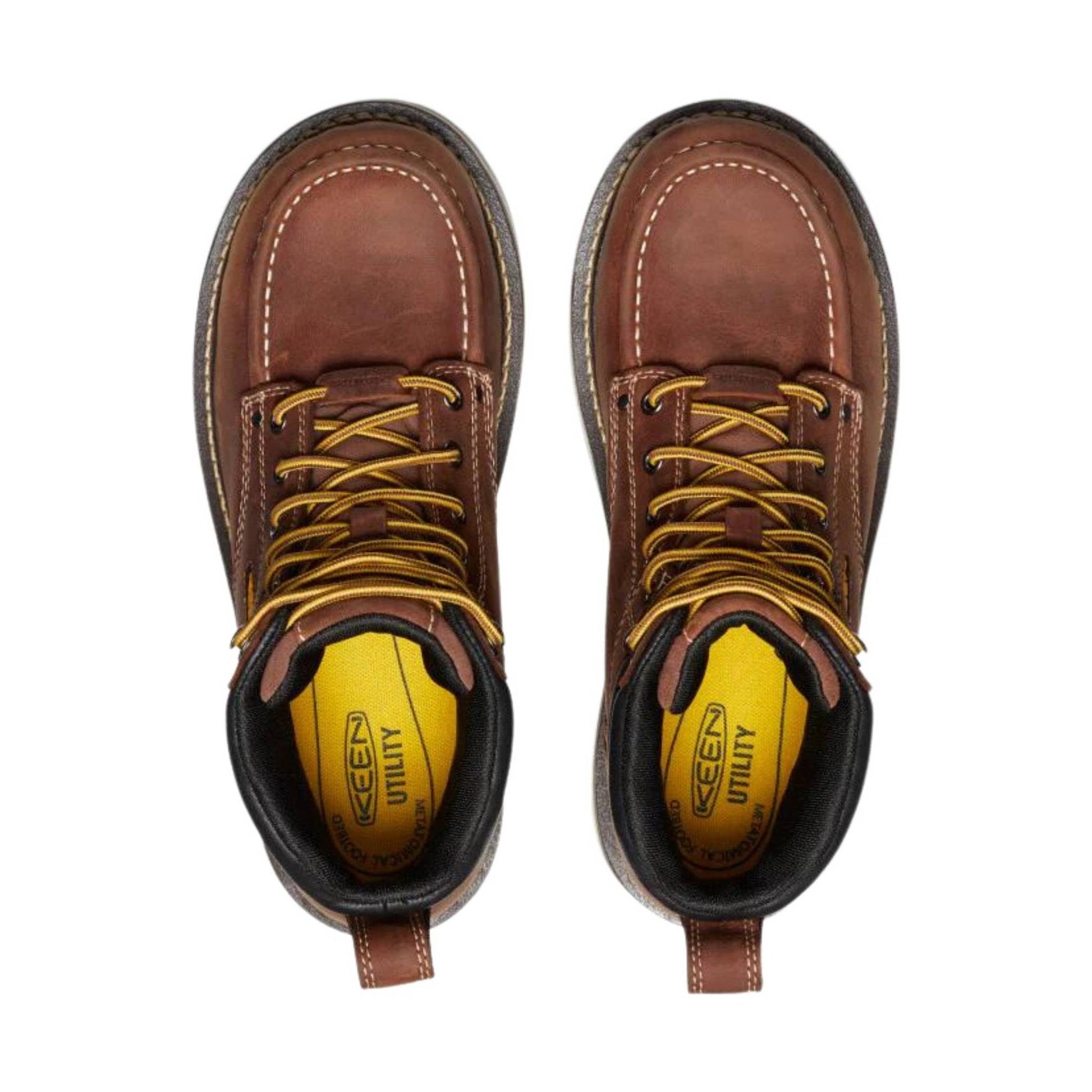 KEEN Utility Men's Cincinnati 6 Inch Waterproof 90 Degree Carbon Fiber Toe Heel Work Boot - Brown by Lenny's Shoe & Apparel