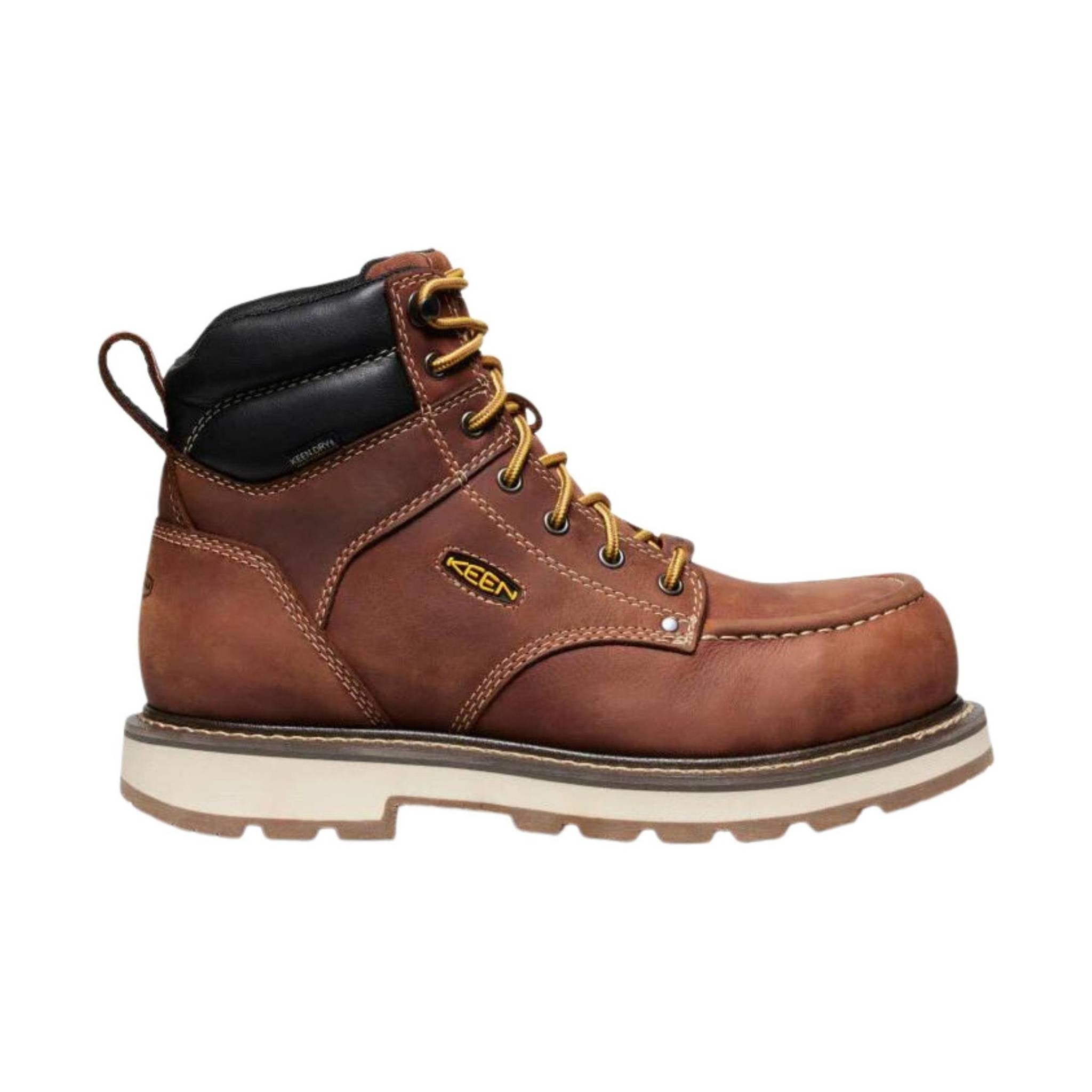 KEEN Utility Men's Cincinnati 6 Inch Waterproof 90 Degree Carbon Fiber Toe Heel Work Boot - Brown by Lenny's Shoe & Apparel