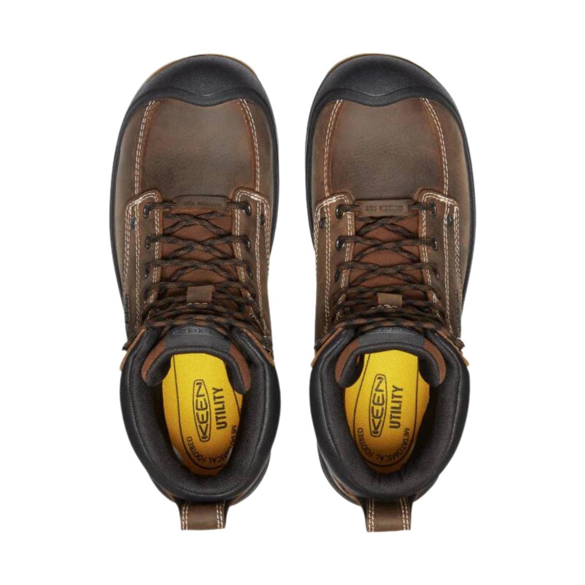 Keen Utility Men's Fort Wayne 6 Inch Waterproof Carbon Fiber Toe Work Boots - Dark Earth by Lenny's Shoe & Apparel