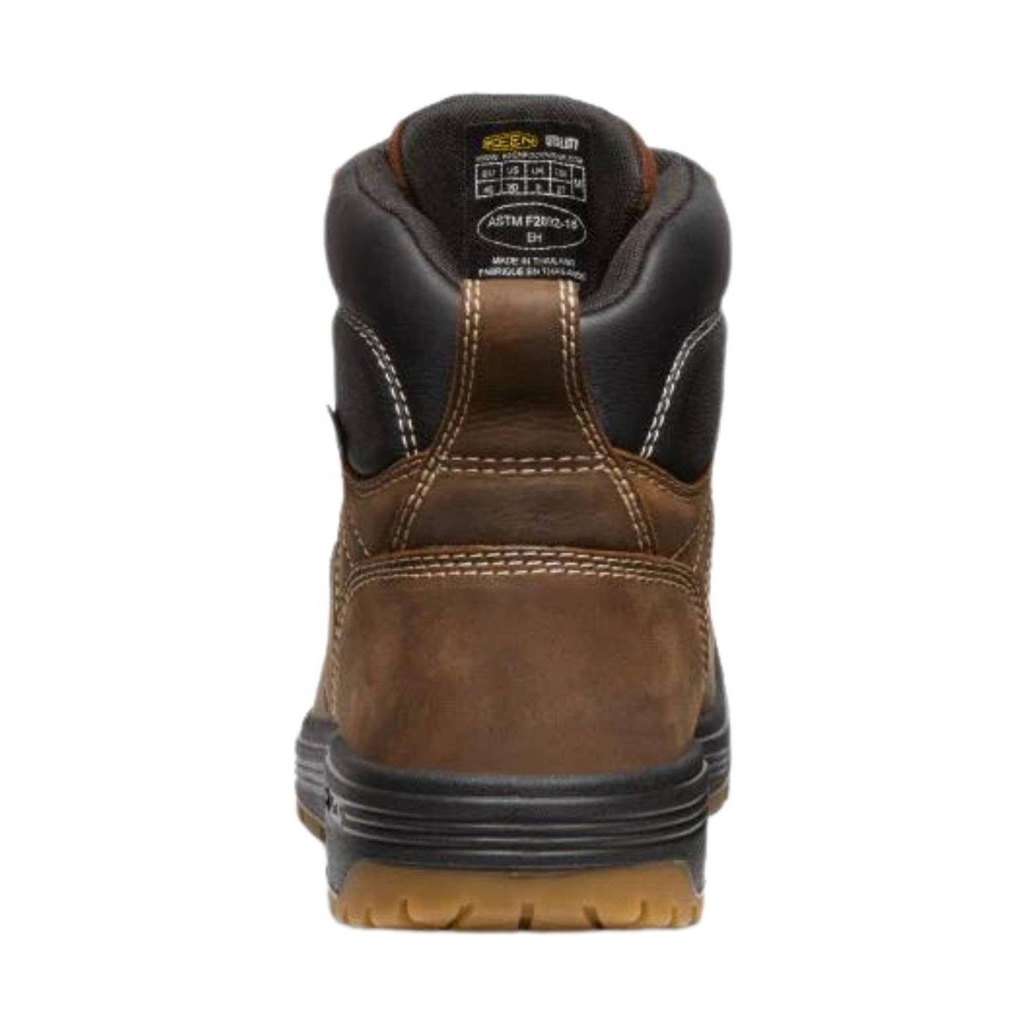 Keen Utility Men's Fort Wayne 6 Inch Waterproof Carbon Fiber Toe Work Boots - Dark Earth by Lenny's Shoe & Apparel