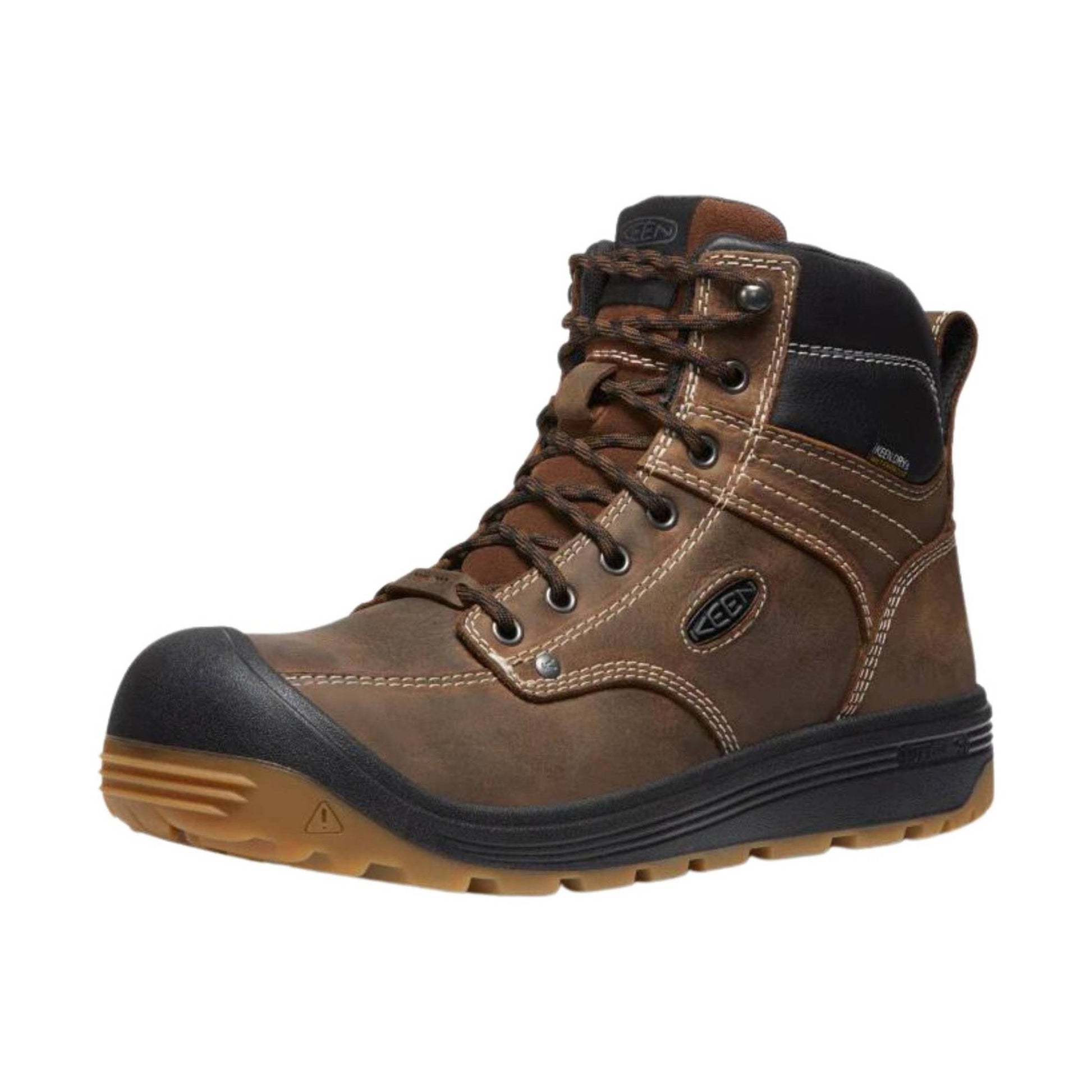 Keen Utility Men's Fort Wayne 6 Inch Waterproof Carbon Fiber Toe Work Boots - Dark Earth by Lenny's Shoe & Apparel