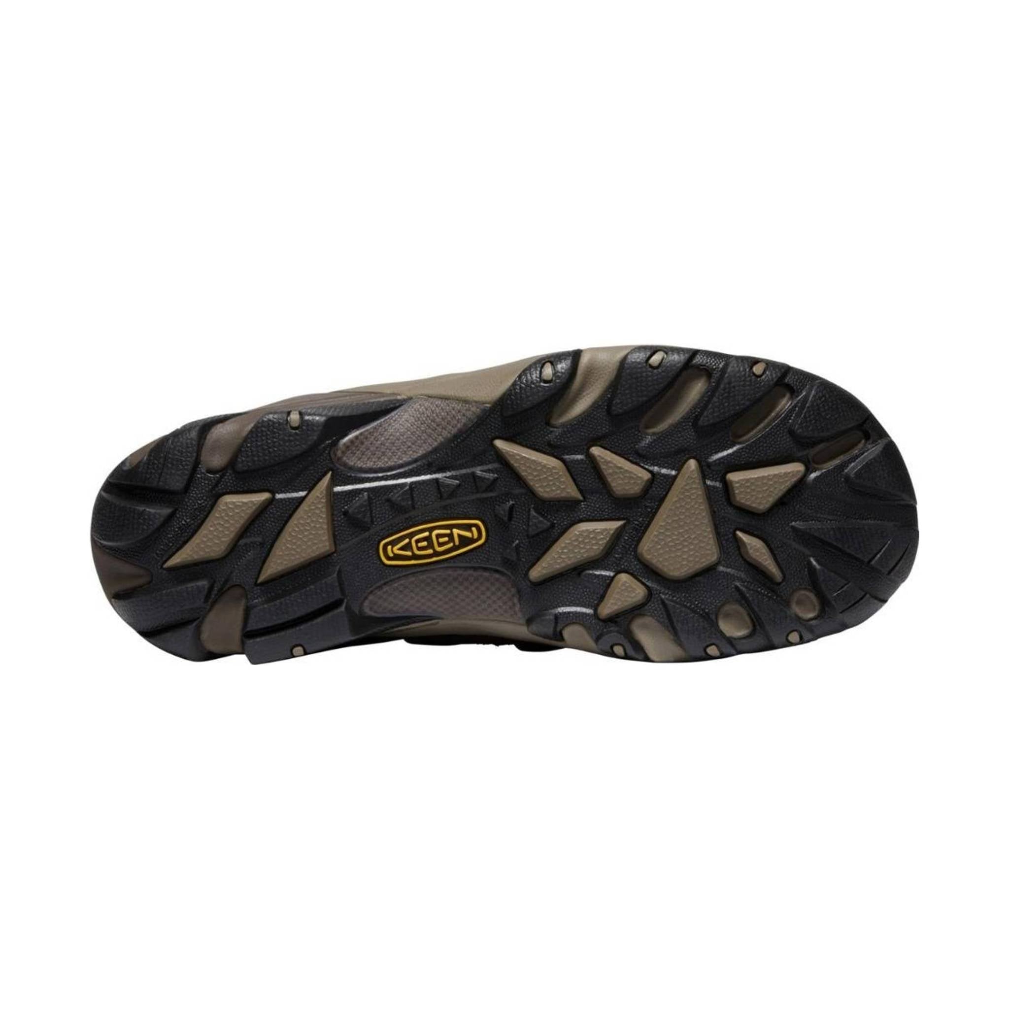 KEEN Utility Men's Lansing Low Steel Toe Work Shoe - Cascade Brown/ Fired Brick by Lenny's Shoe & Apparel