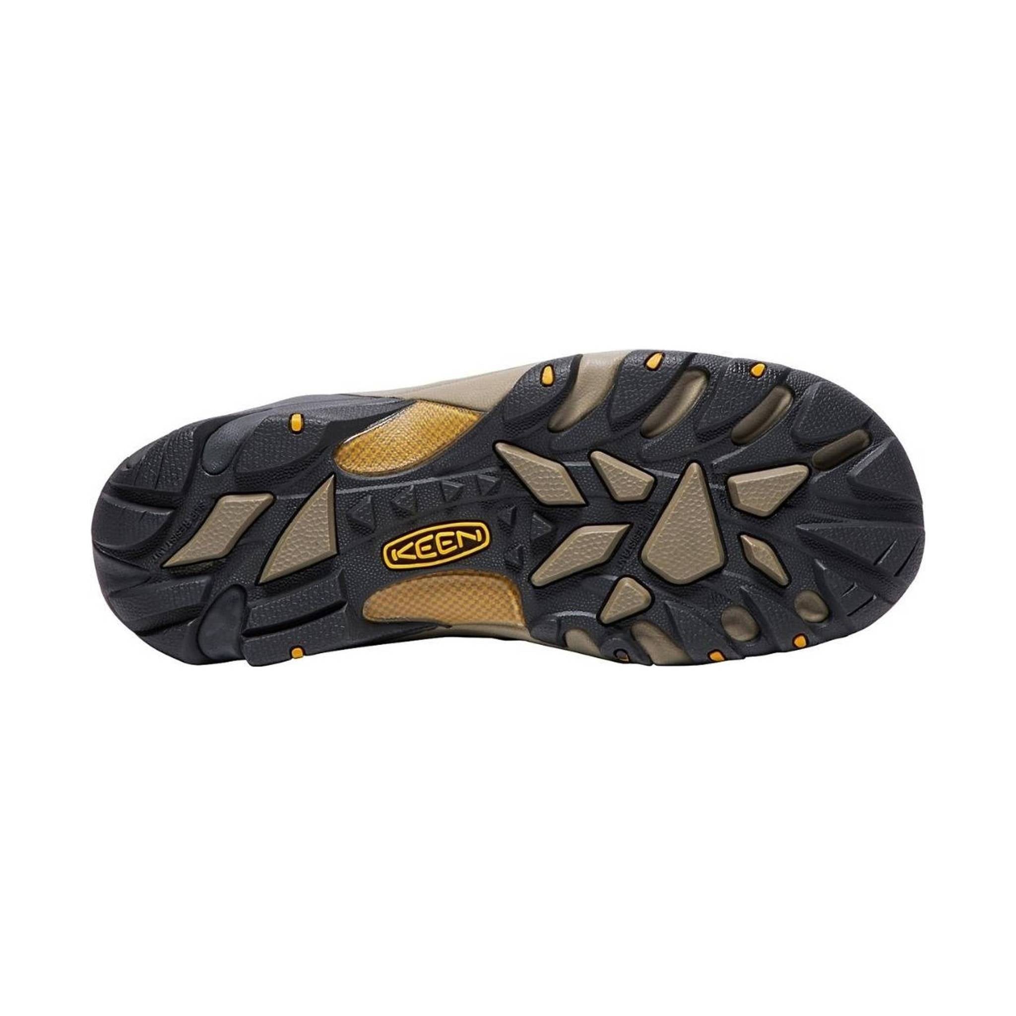 KEEN Utility Men's Lansing Mid Steel Toe Work Boot - Grey/Yellow by Lenny's Shoe & Apparel