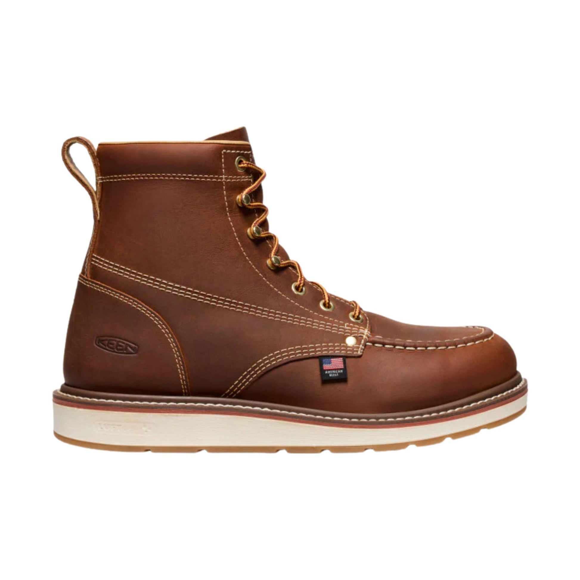 KEEN Utility Men's Liberty 6 Inch Soft Toe Work Boots - Leather Brown/Birch by Lenny's Shoe & Apparel